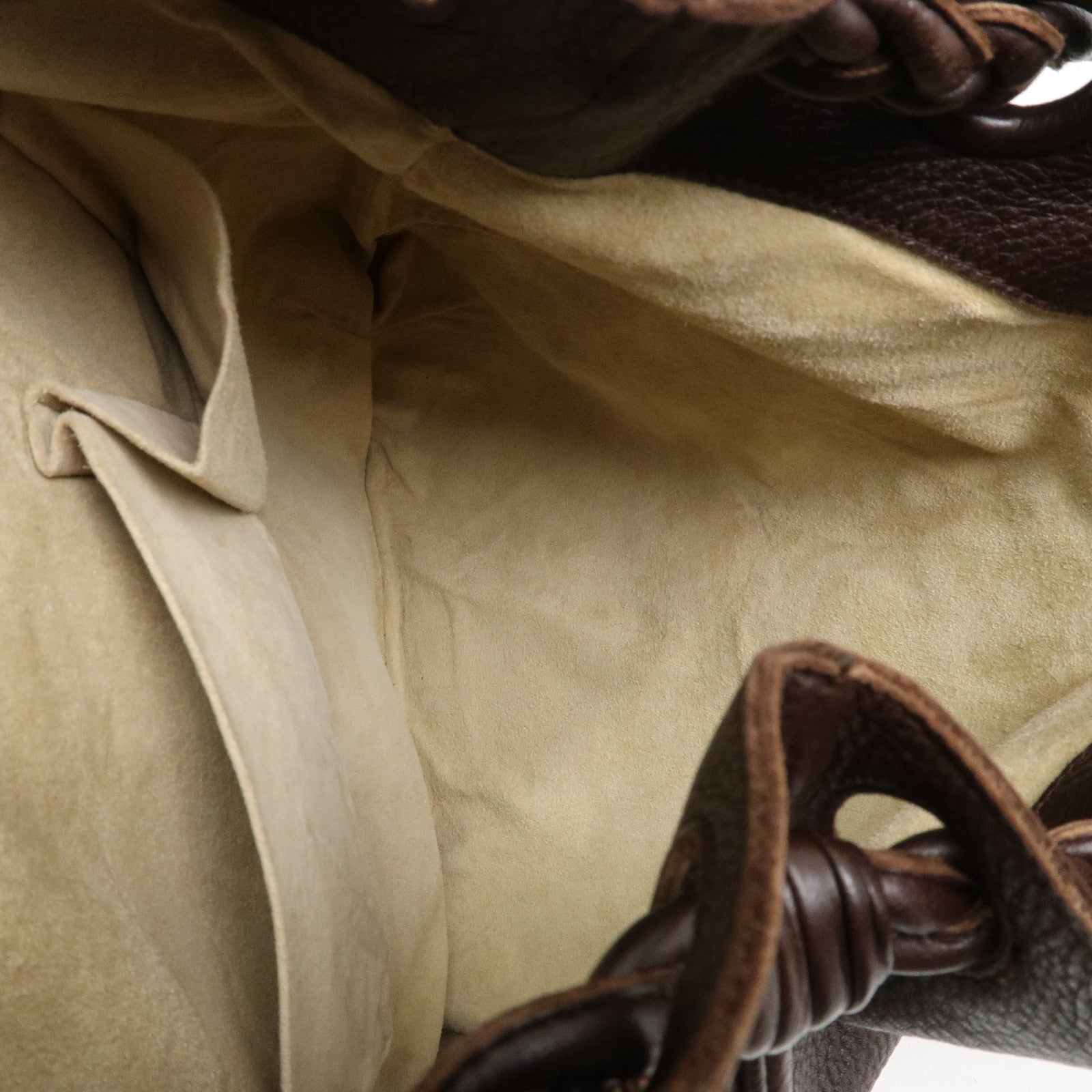 BOTTEGA VENETA Cervo Leather 2WAY Bag Shoulder Bag Hand Bag Brown