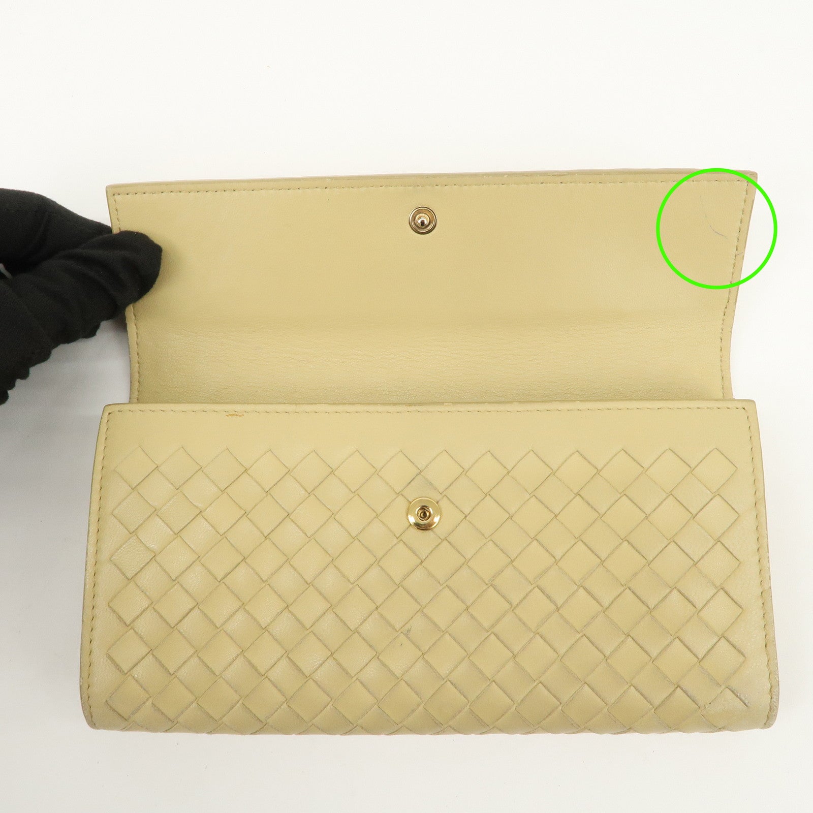 BOTTEGA VENETA Intrecciato Set of 2 Wallet Yellow 114075/150509