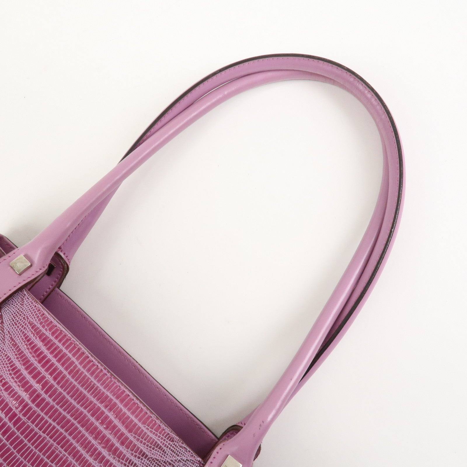 Ferragamo Embossed Leather Shoulder Bag Hand Bag Pink AU-21 1237