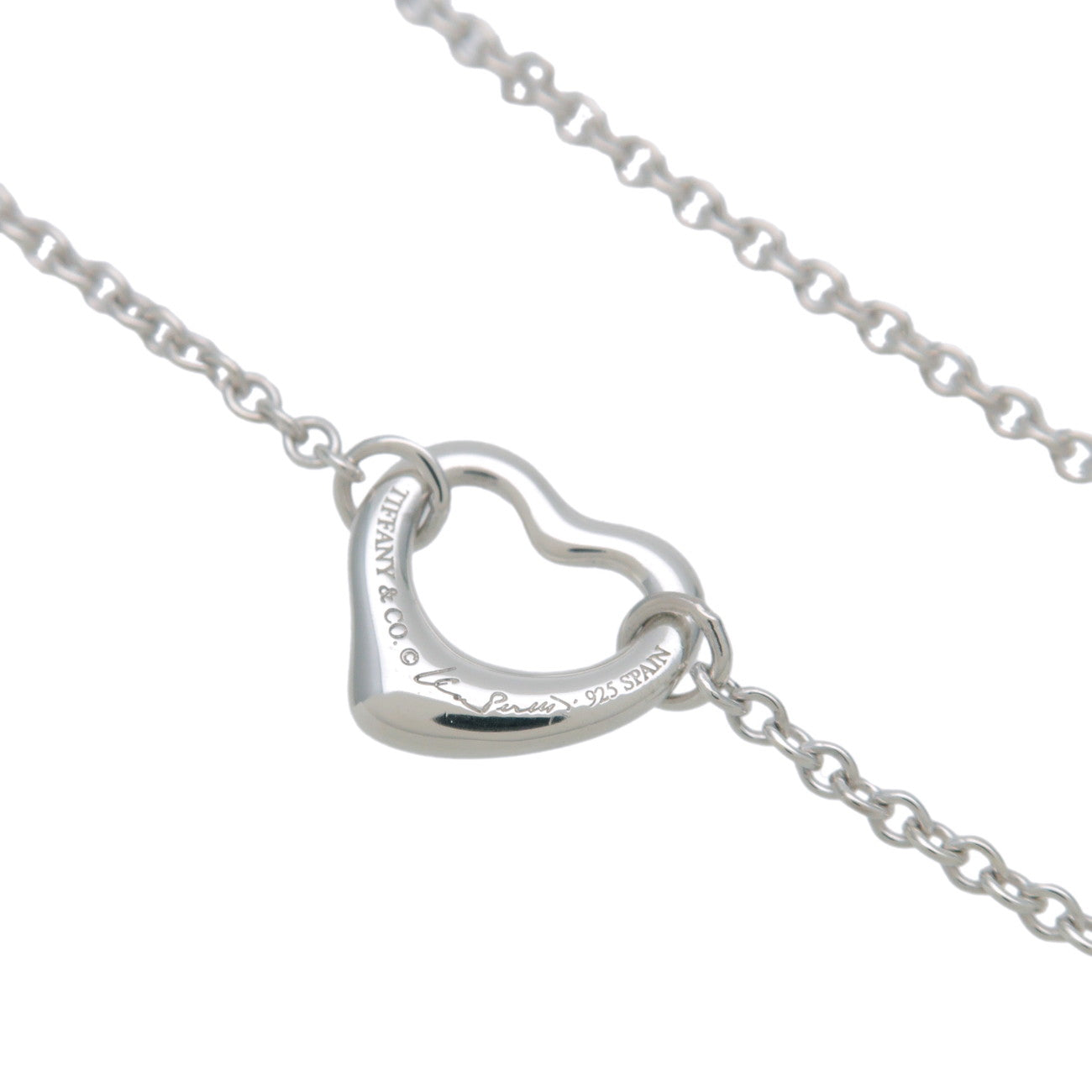 Tiffany & Co 3P Open Heart Bracelet SV925 Silver