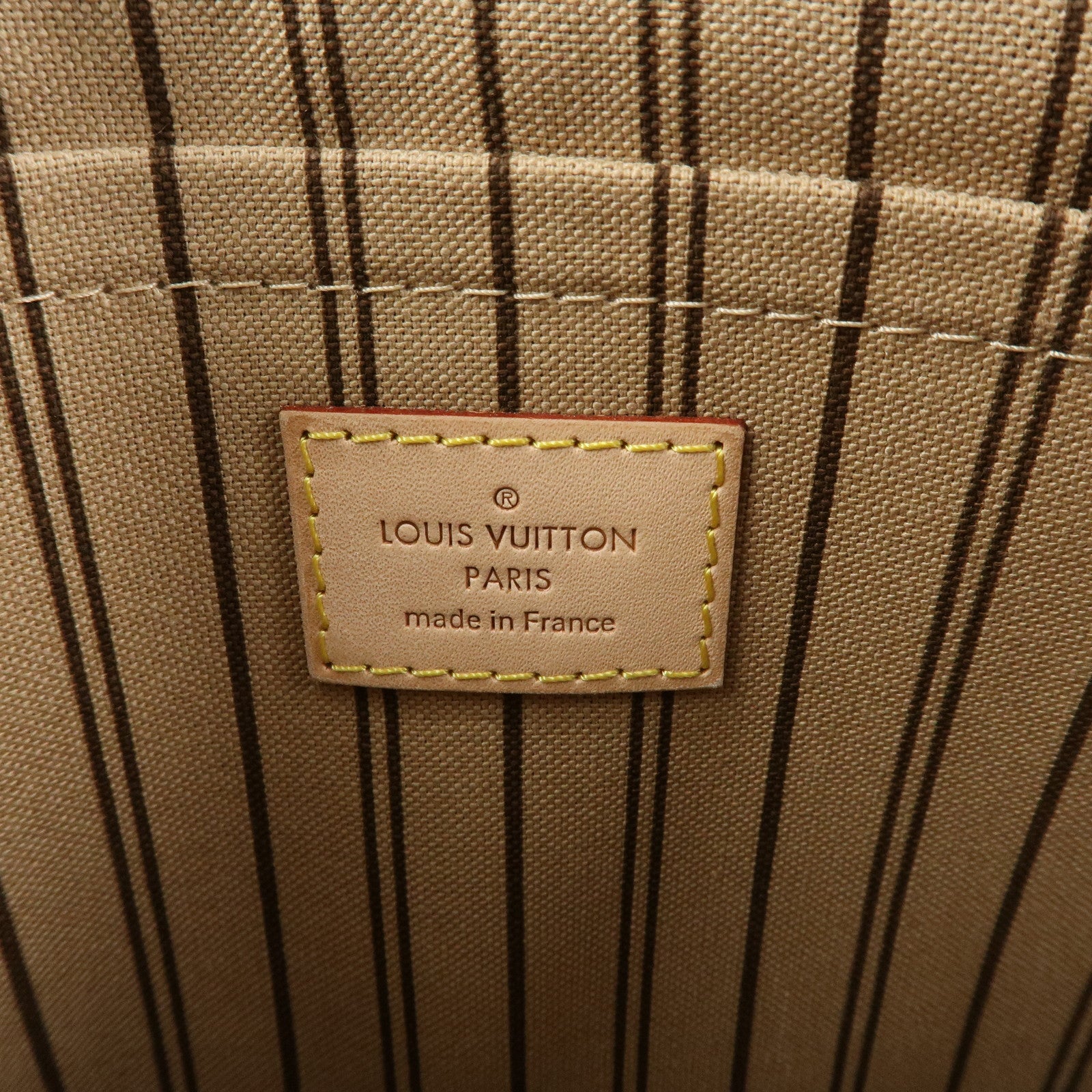 Louis Vuitton Monogram Pouch for Neverfull MM Tote Bag Brown