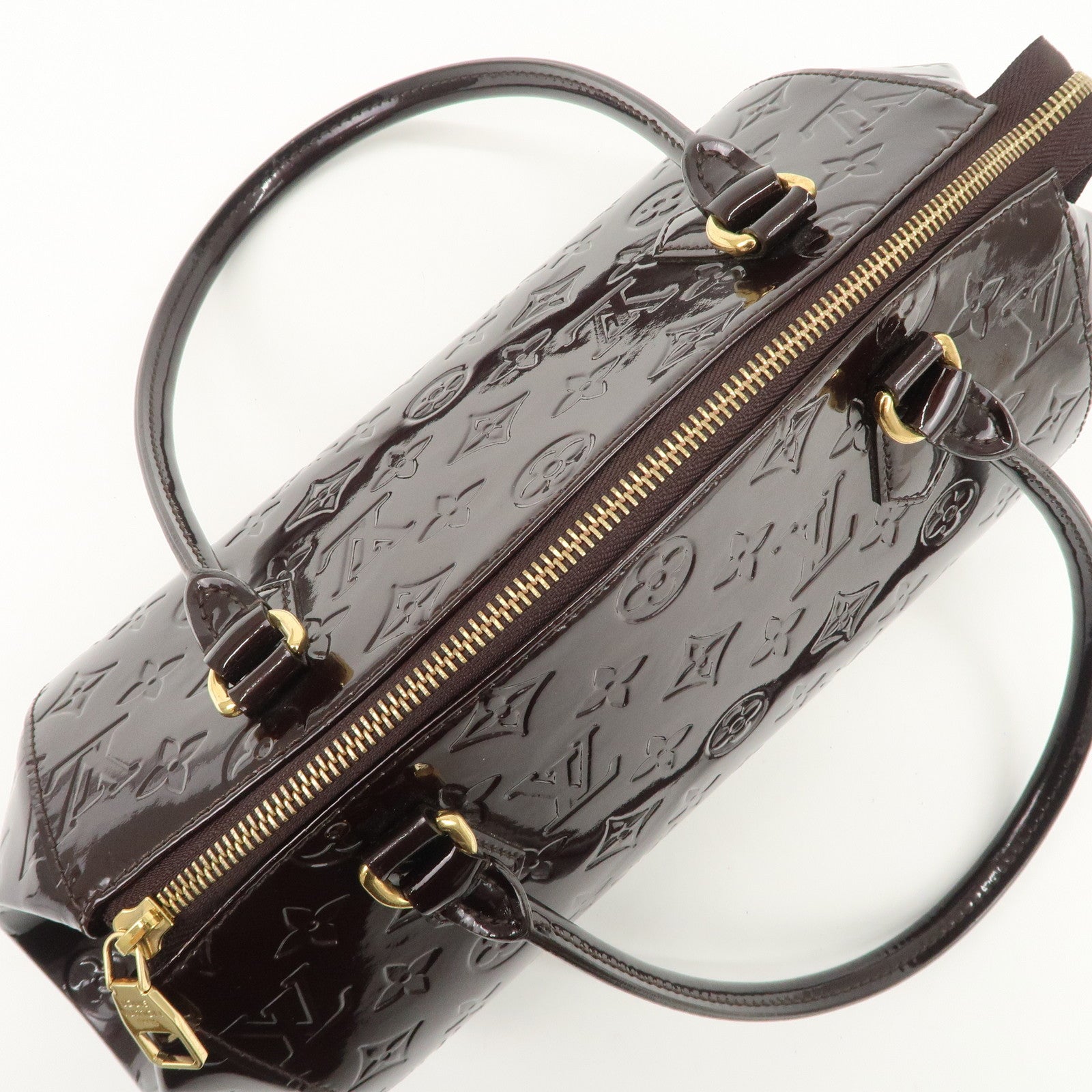 Louis Vuitton Monogram Vernis Leather Sherwood PM Hand Bag M91493