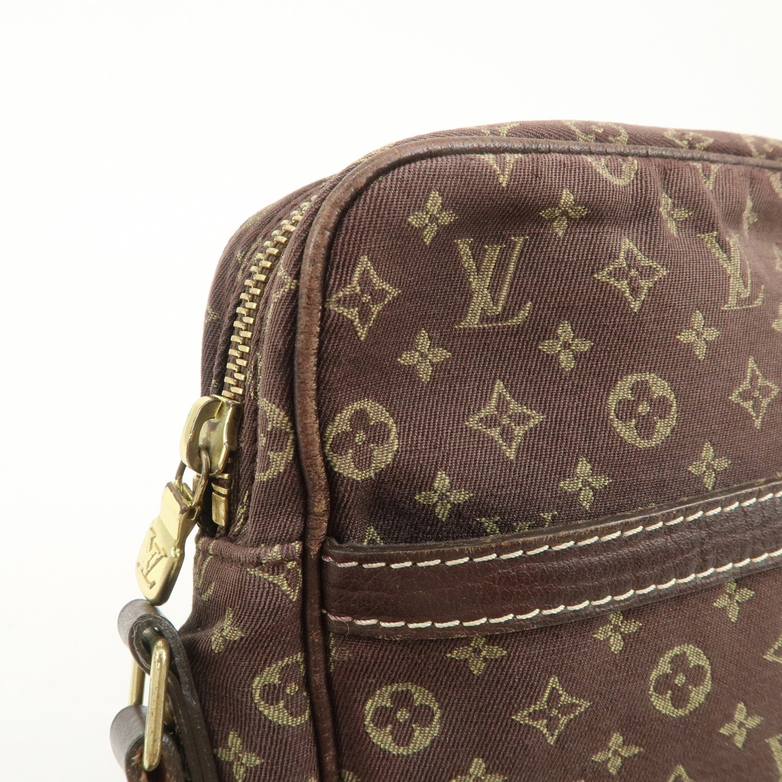 Louis Vuitton Monogram Mini Lin Danube Shoulder Bag Brown M95228