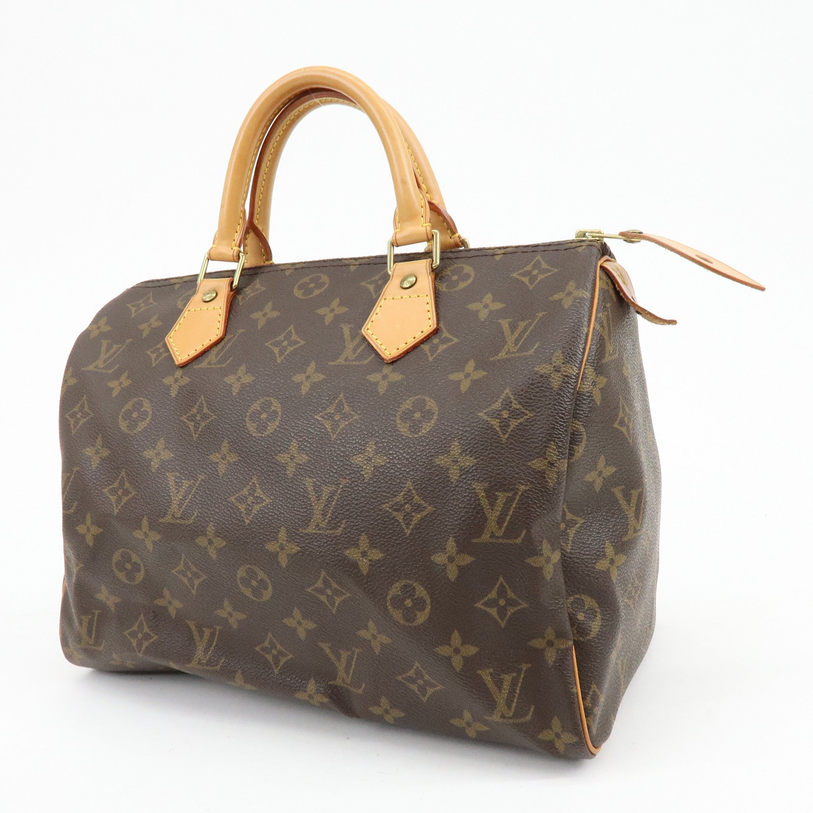Louis Vuitton Monogram Speedy 30 Boston Bag Hand Bag Brown M41526