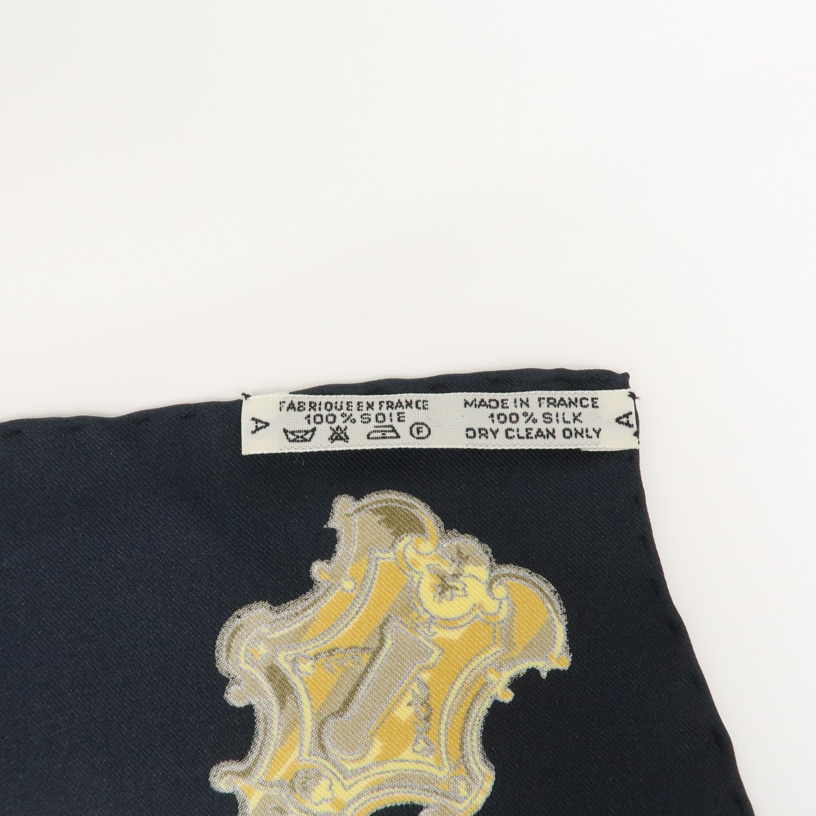 HERMES Carre 90 Silk 100% Scarf LES CLES THE KEYS RARE Black Ivory