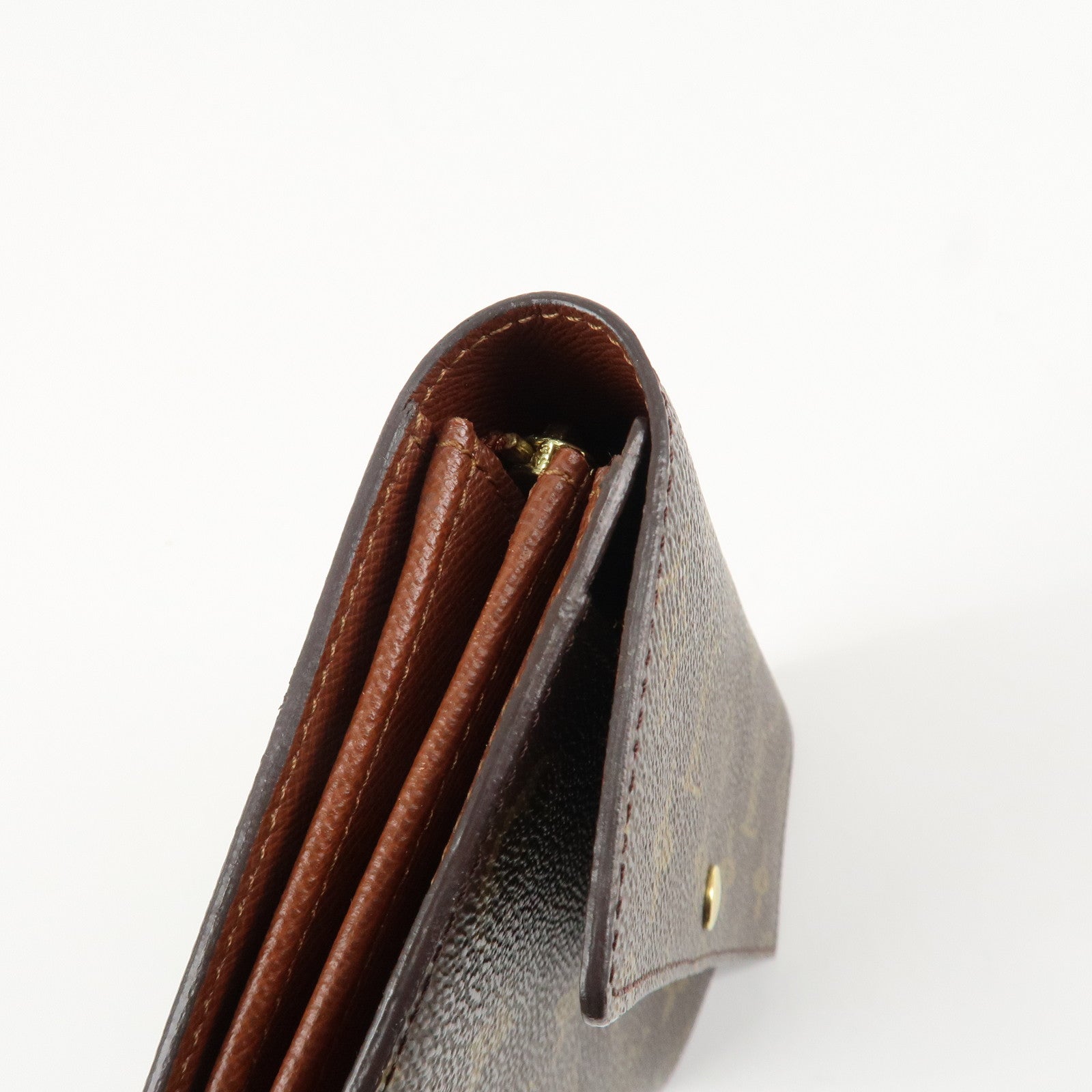Louis Vuitton Monogram Pochette Porte Monnaie Credit Long Wallet M61725 Used