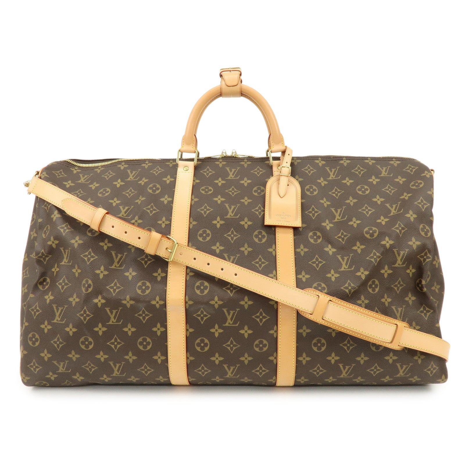 Louis Vuitton Monogram Keep All Bandouliere 60 Boston Bag M41412