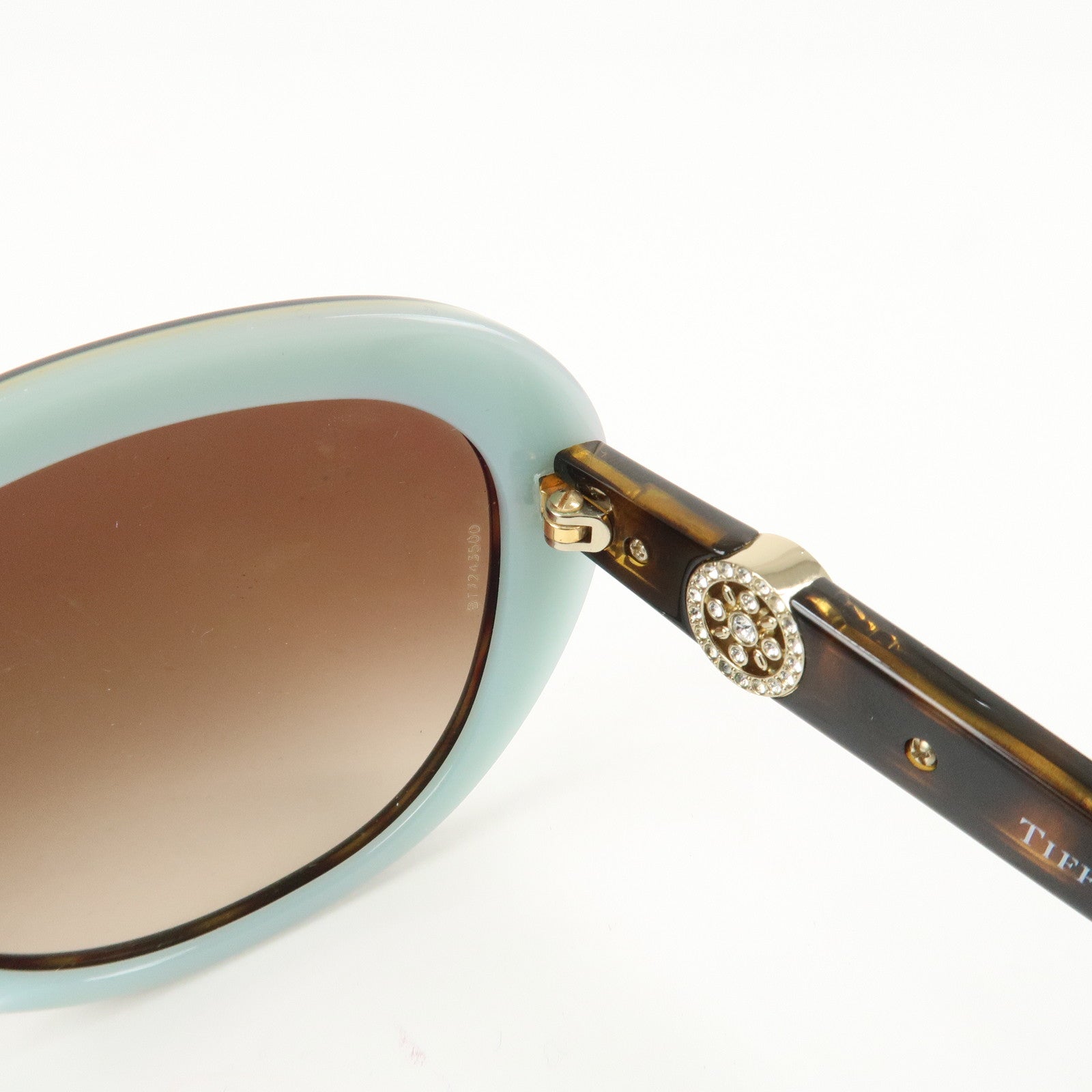 Tiffany&Co. Plastic Sunglasses 57□17 Brown TF 4118-B-F Used