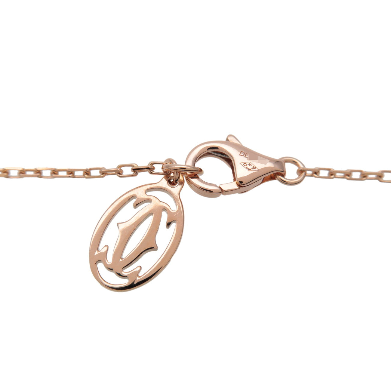 Cartier D'amour 1P Diamond Necklace SM K18 750PG Rose Gold