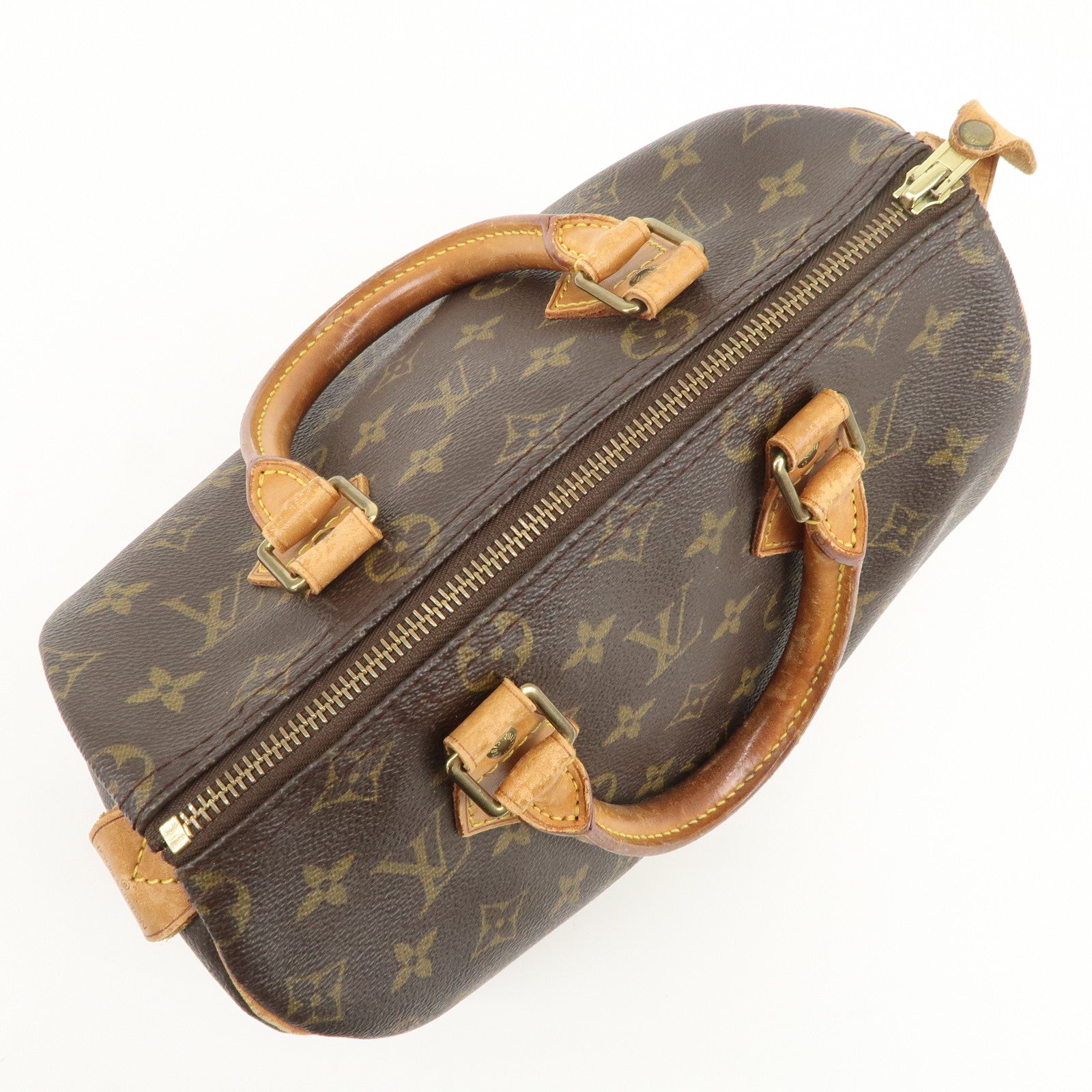 Louis Vuitton Monogram Speedy 25 Boston Bag Hand Bag Brown M41528