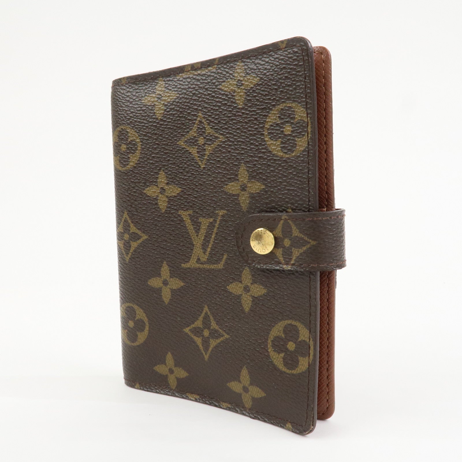 Louis Vuitton Monogram Canvas Agenda PM Planner Cover Brown R20005