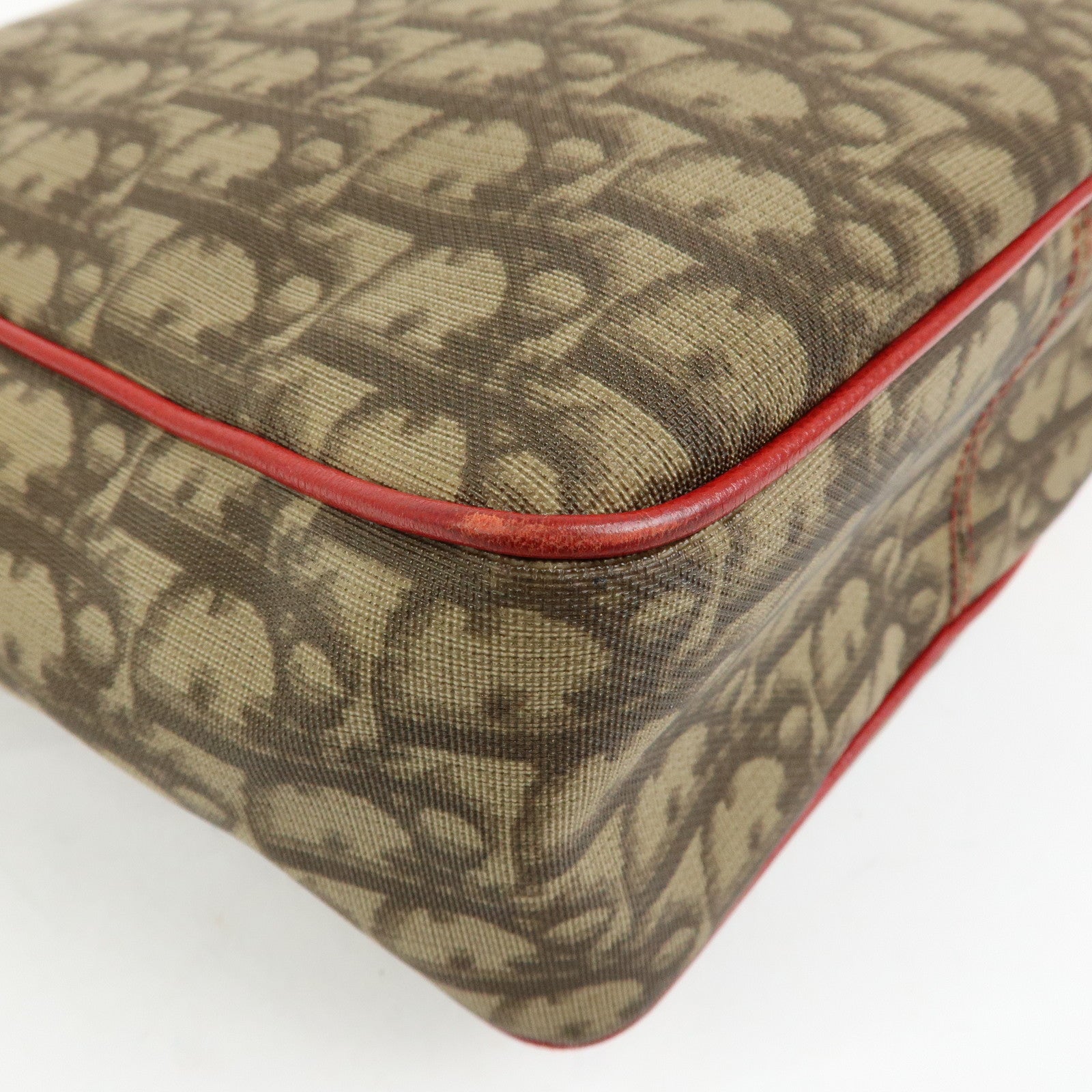 Christian Dior Rasta Trotter PVC Leather Shoulder Bag Brown