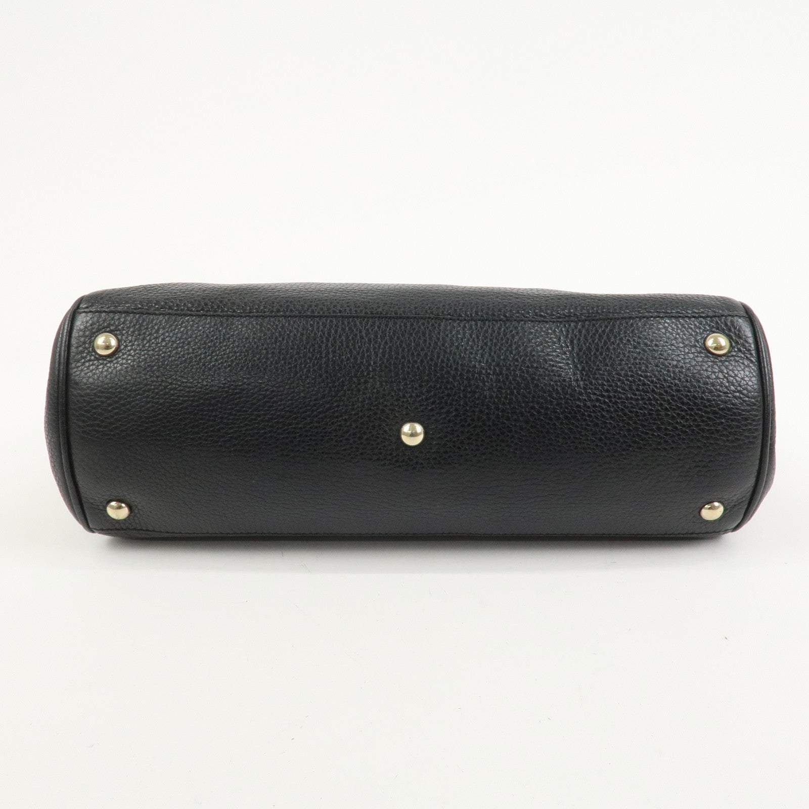 GUCCI Bamboo Shopper Medium 2Way Bag Shoulder Bag Black 323660