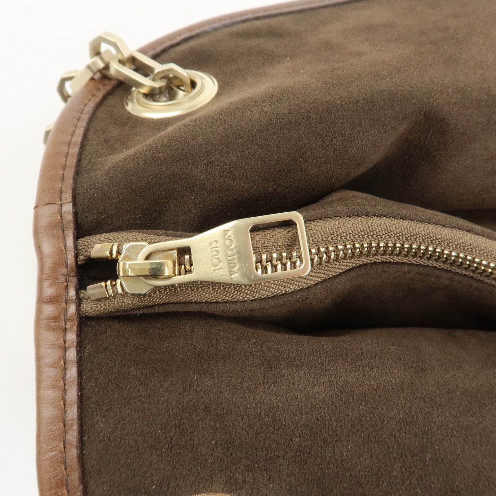 Louis Vuitton Paris Souple Wish Leather Shoulder Bag Brown M95830