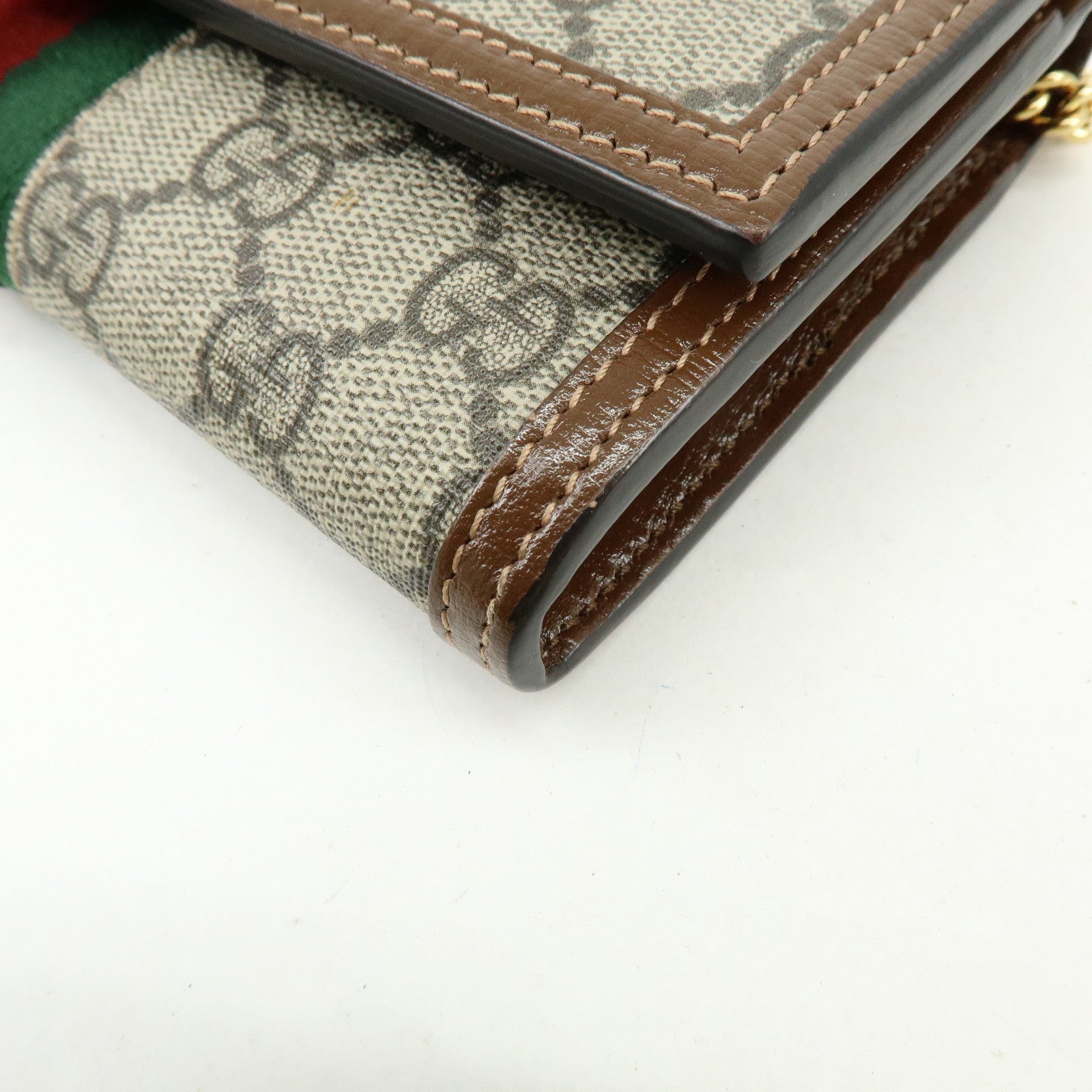 GUCCI Jackie 1961 Sherry Leather Chain Wallet Beige 652681.0416