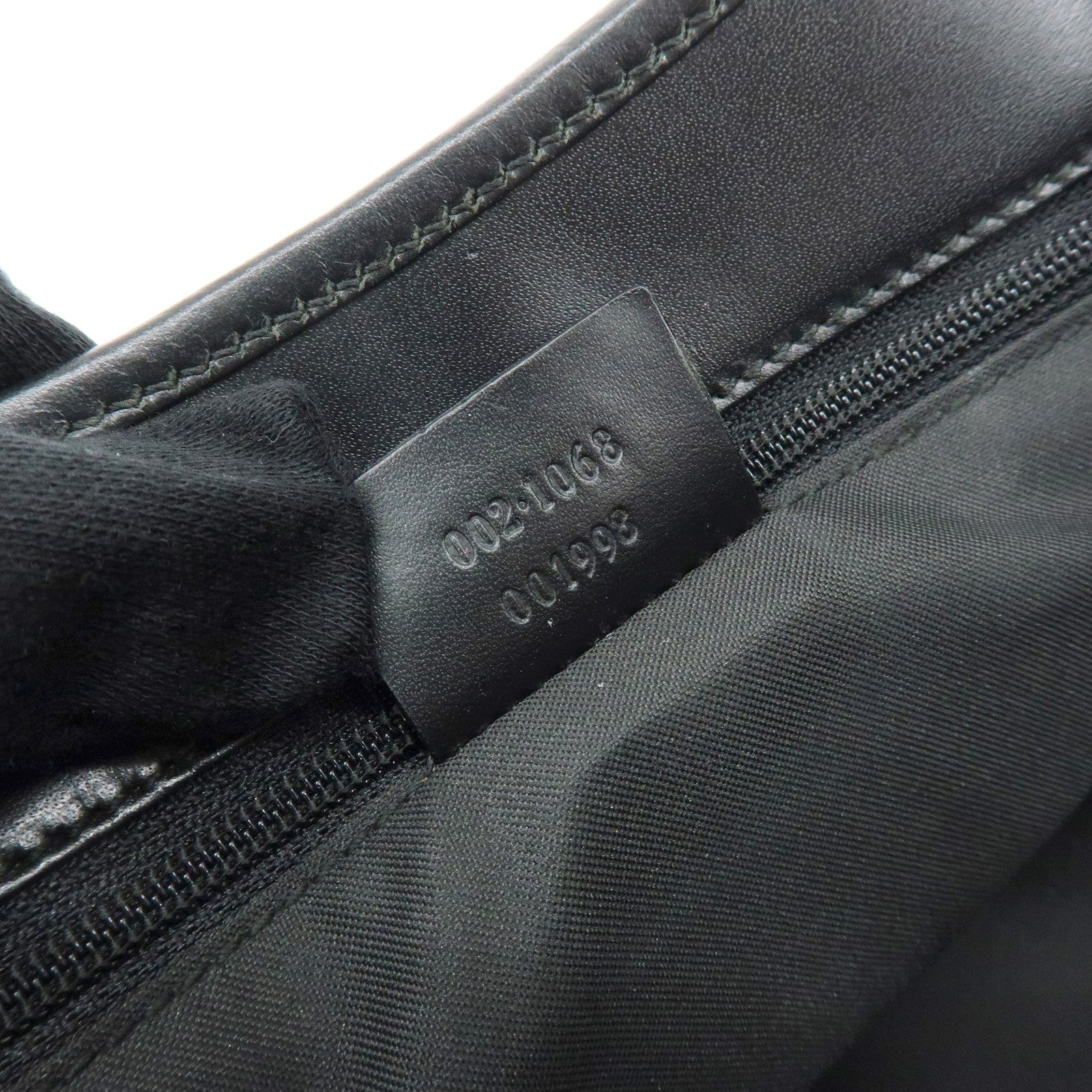 GUCCI Jackie GG Canvas Leather Shoulder Bag Hand Bag Black 002.1068