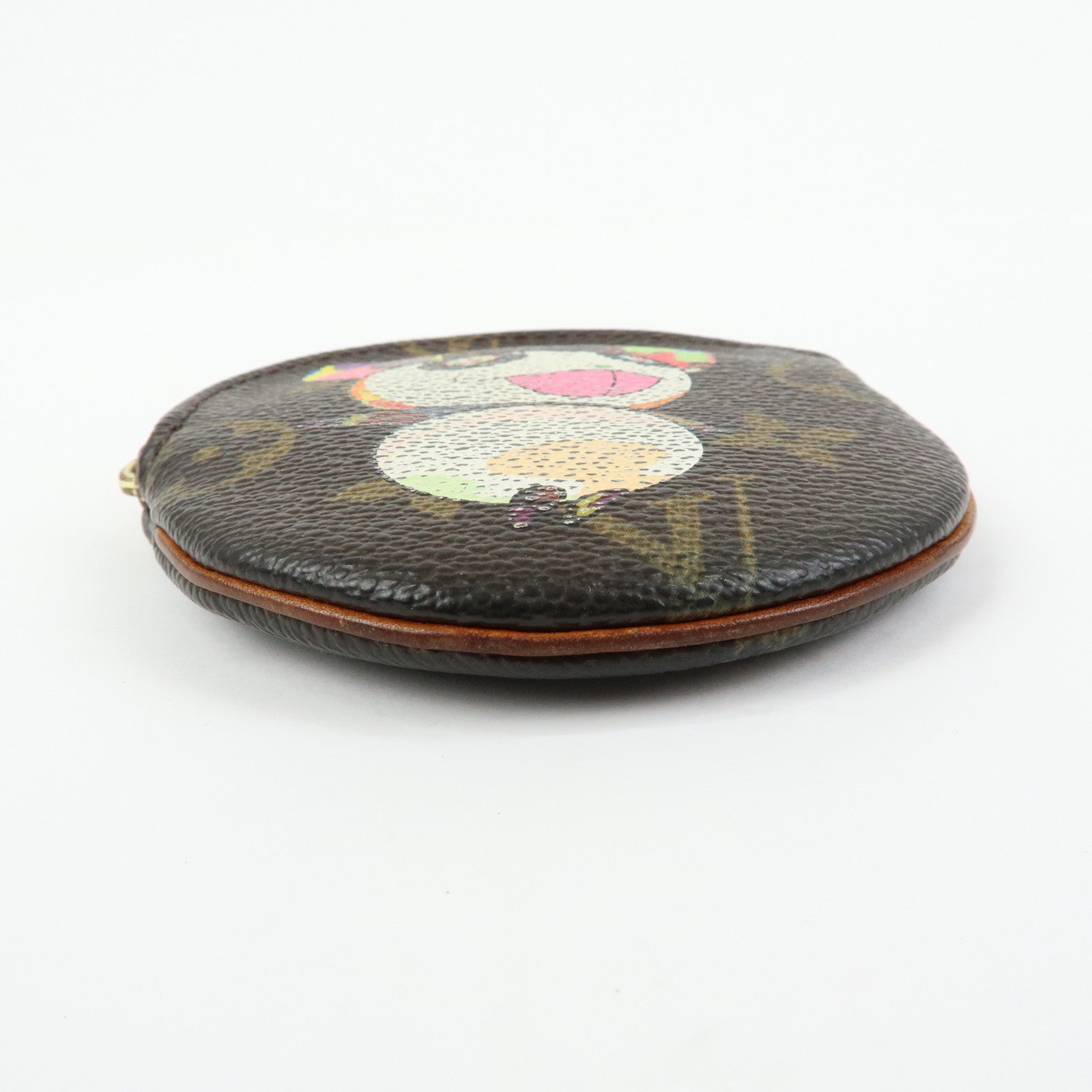 Louis Vuitton Monogram Porte Monnaie Rond Panda Coin Case M61928
