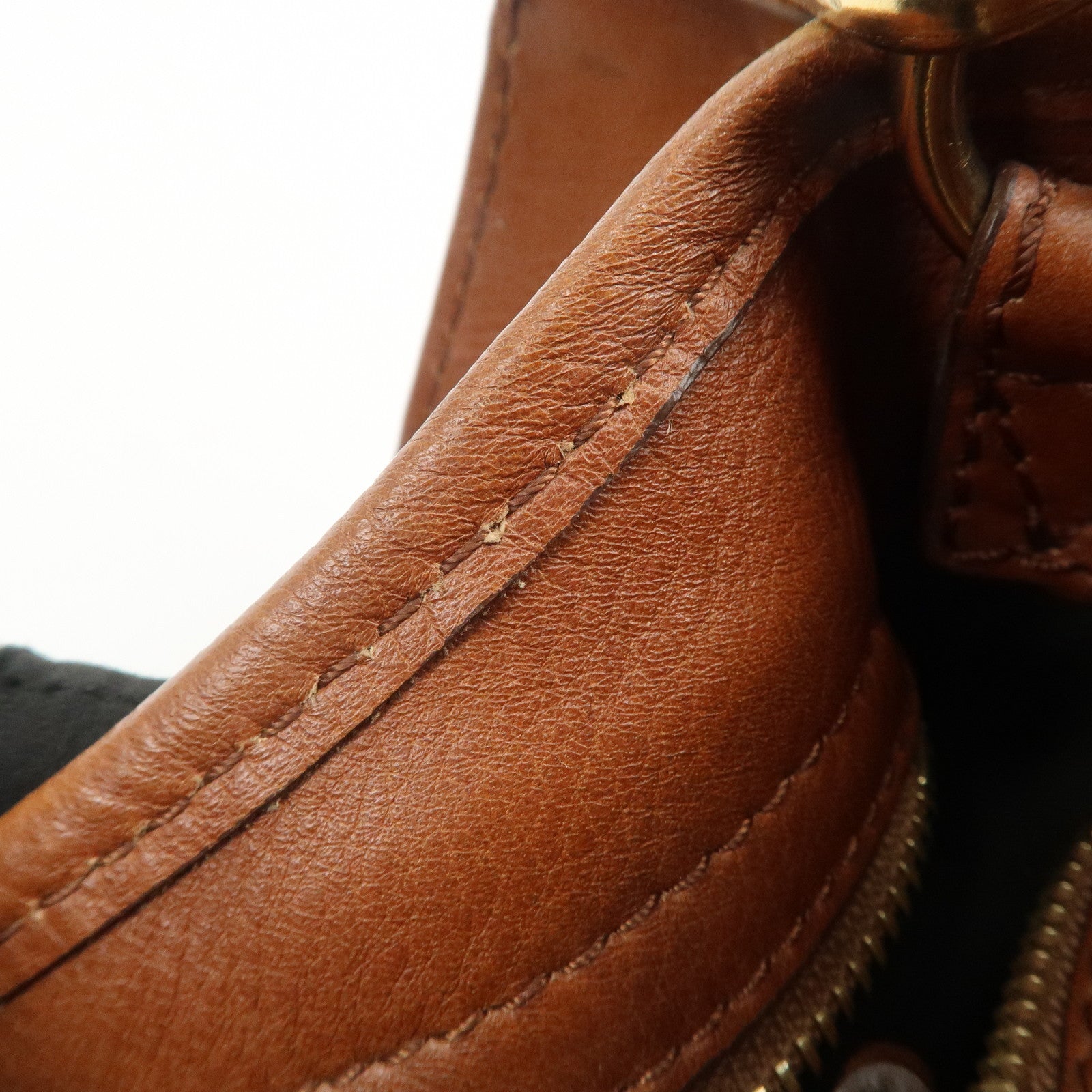 BURBERRY Heart Studs PVC Leather 2Way Bag Shoulder Hand Bag Brown