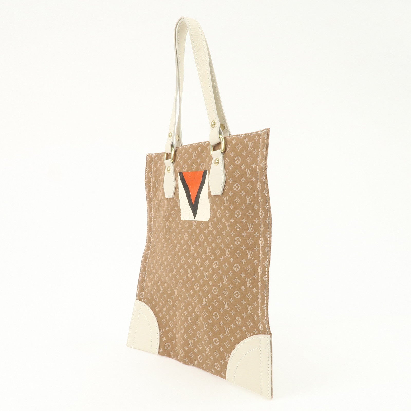 Louis Vuitton Monogram Mini Tanger Canvas Tote Bag Camel M40022