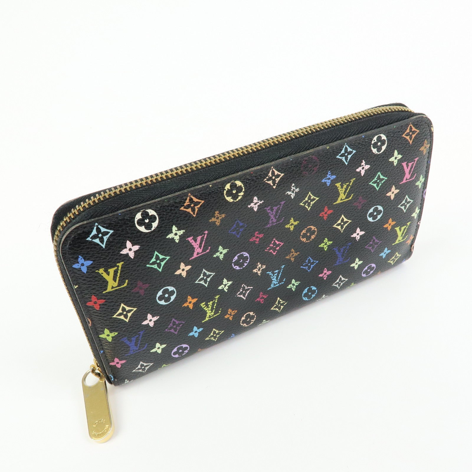 Louis Vuitton Monogram Multi Color Zippy Wallet Violet M60275