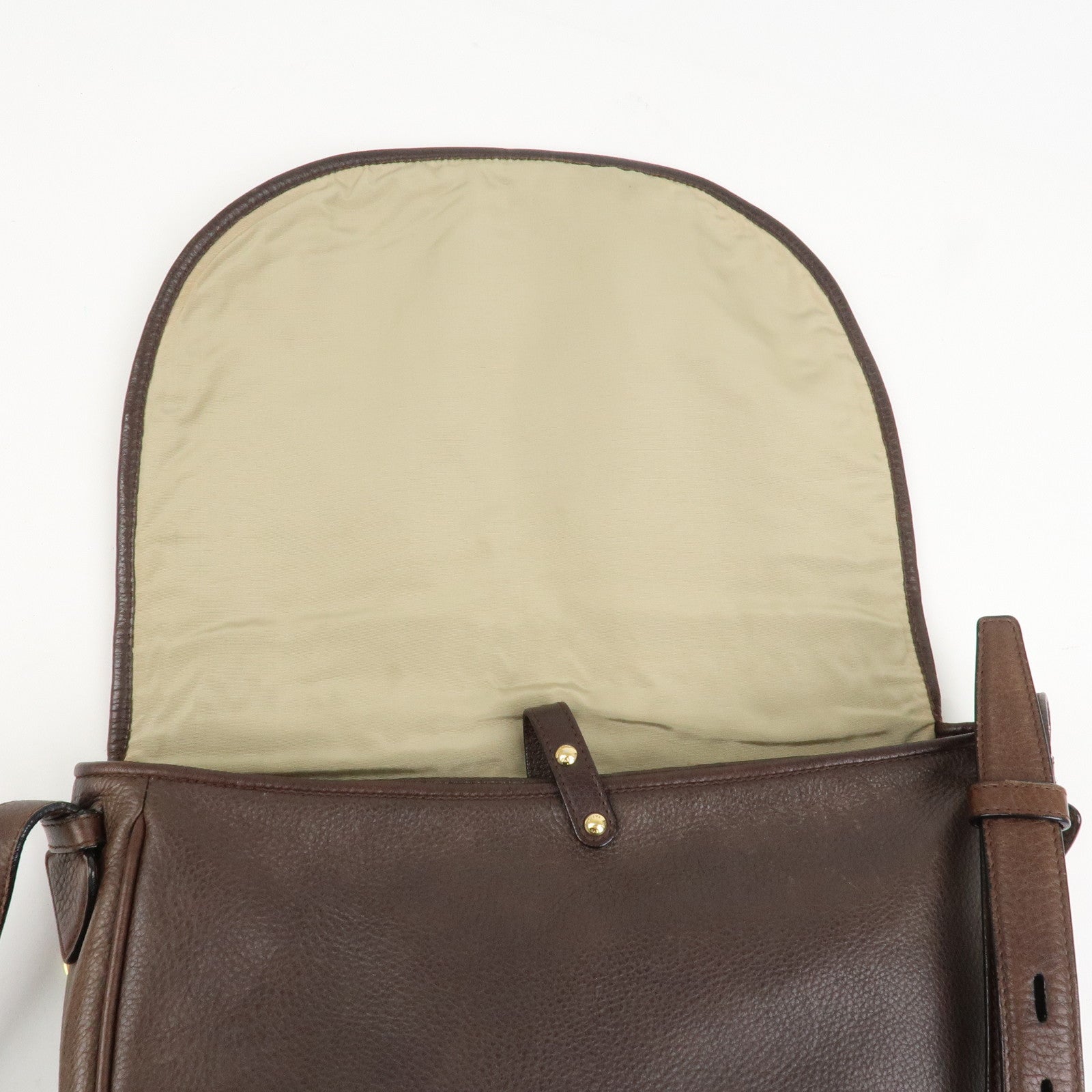 LOEWE Heritage Leather Shoulder Bag Cross Body Bag Brown