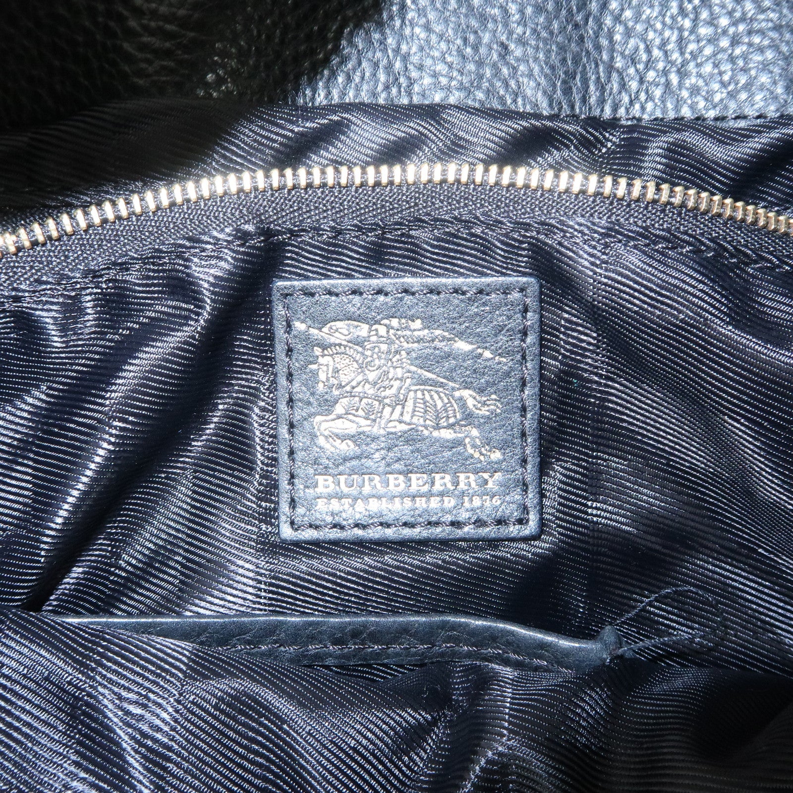 BURBERRY Cotton Leather Shoulder Bag Nova Plaid Brown Black