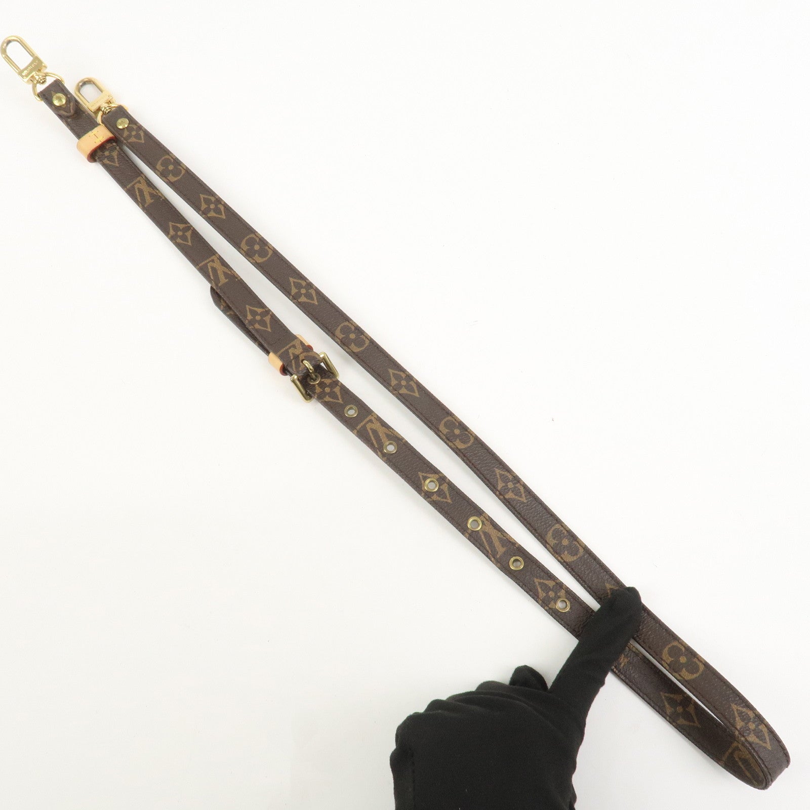Louis Vuitton Monogram Adjustable Shoulder Strap Brown 120cm J52315