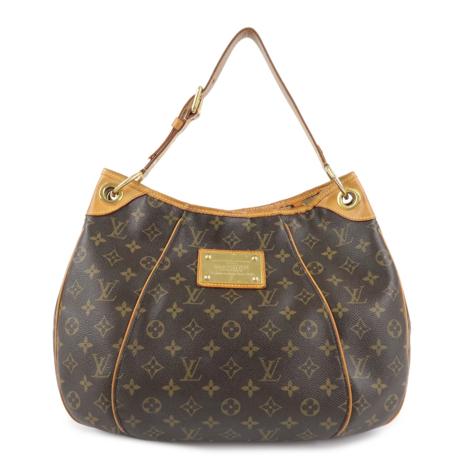 Louis Vuitton Monogram Galliera PM Shoulder Bag Brown M56382 Used