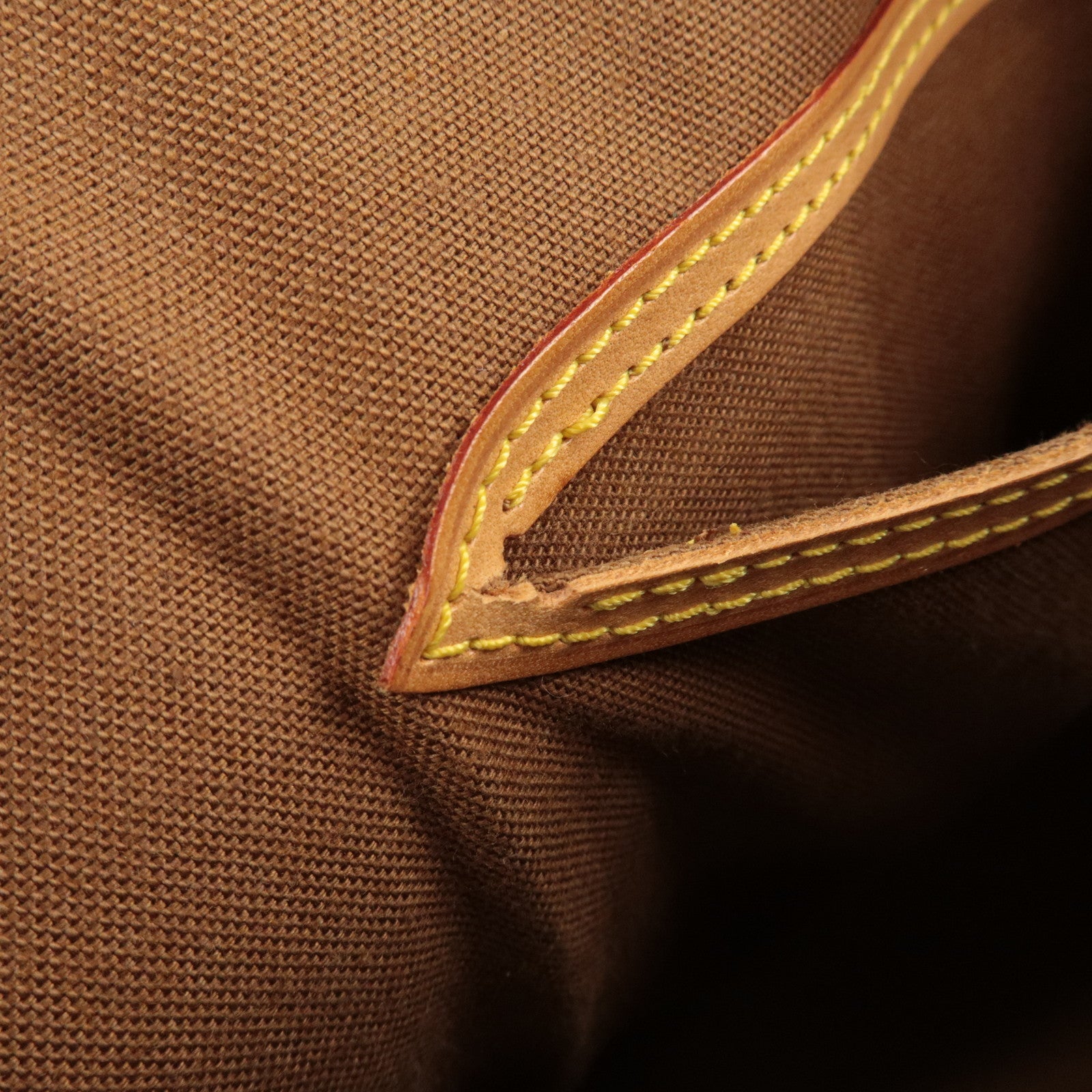 Louis Vuitton Monogram Alma Hand Bag Brown M51130 Used