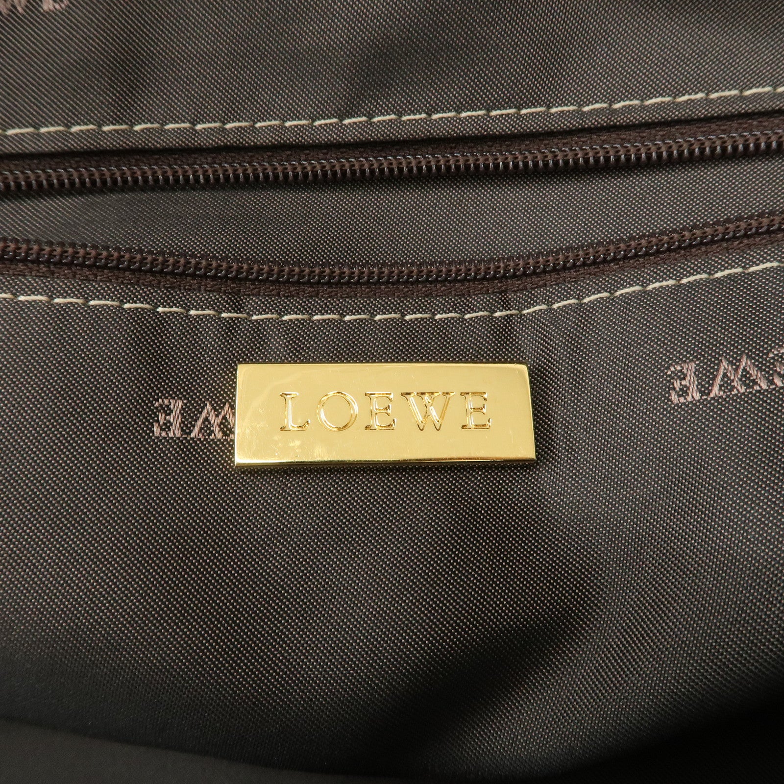 LOEWE Anagram Amazona 28 Nappa Leather Hand Bag Gold