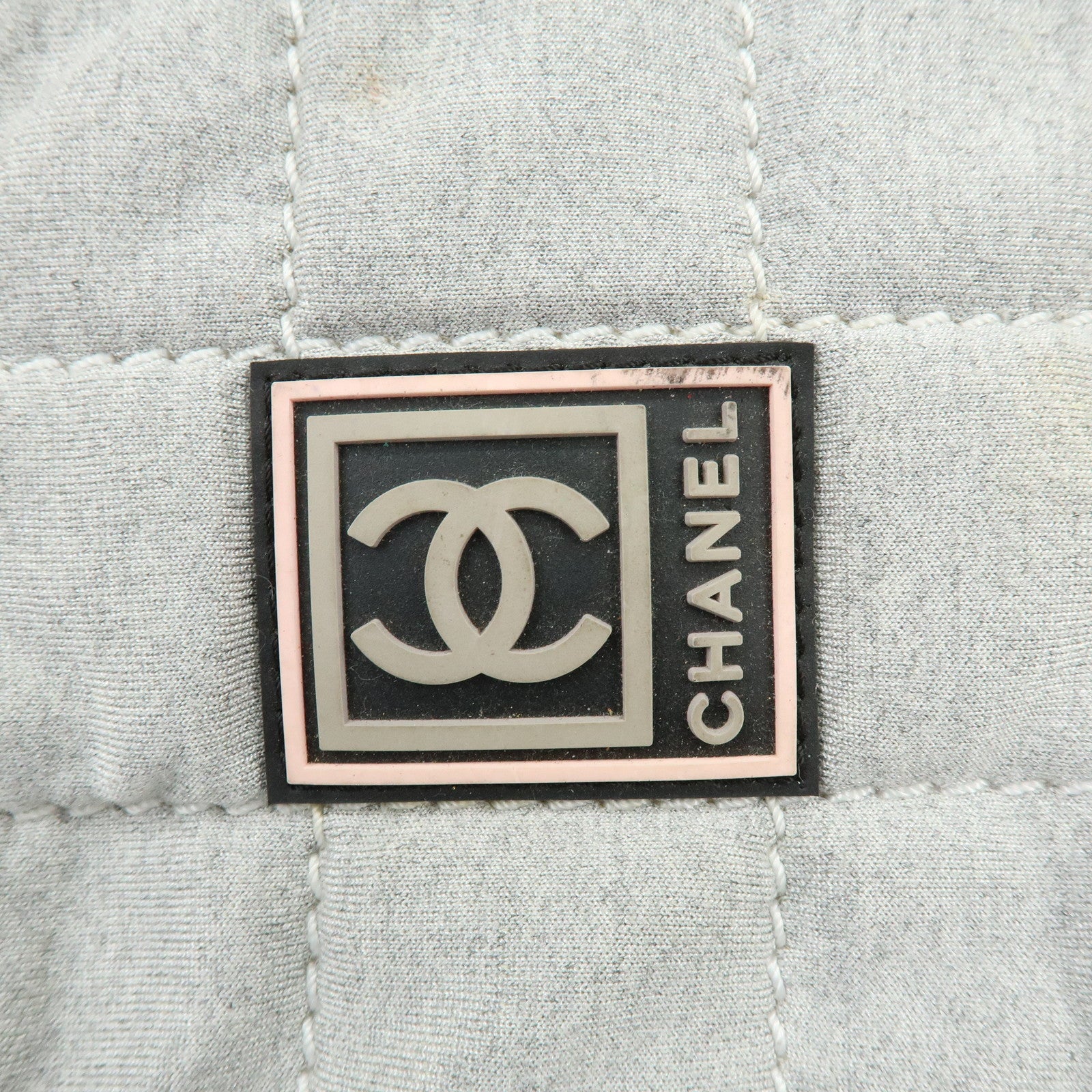 CHANEL CHANEL Sports COCO Mark Canvas Waist Bag Body Bag Gray