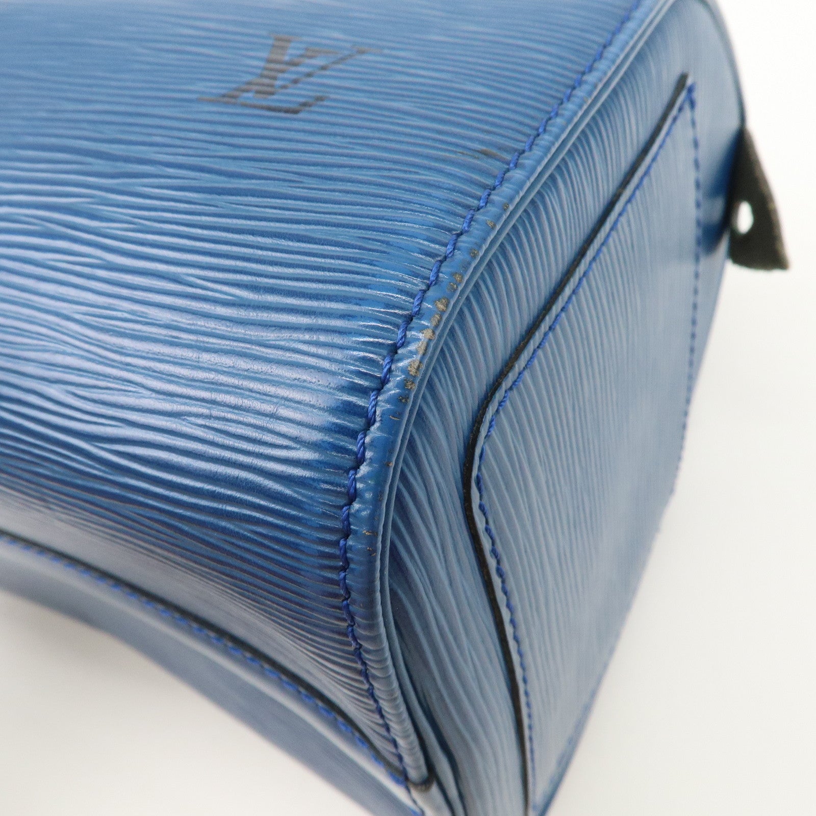 Louis Vuitton Epi Speedy 25 Hand Bag Boston Bag Blue M43015