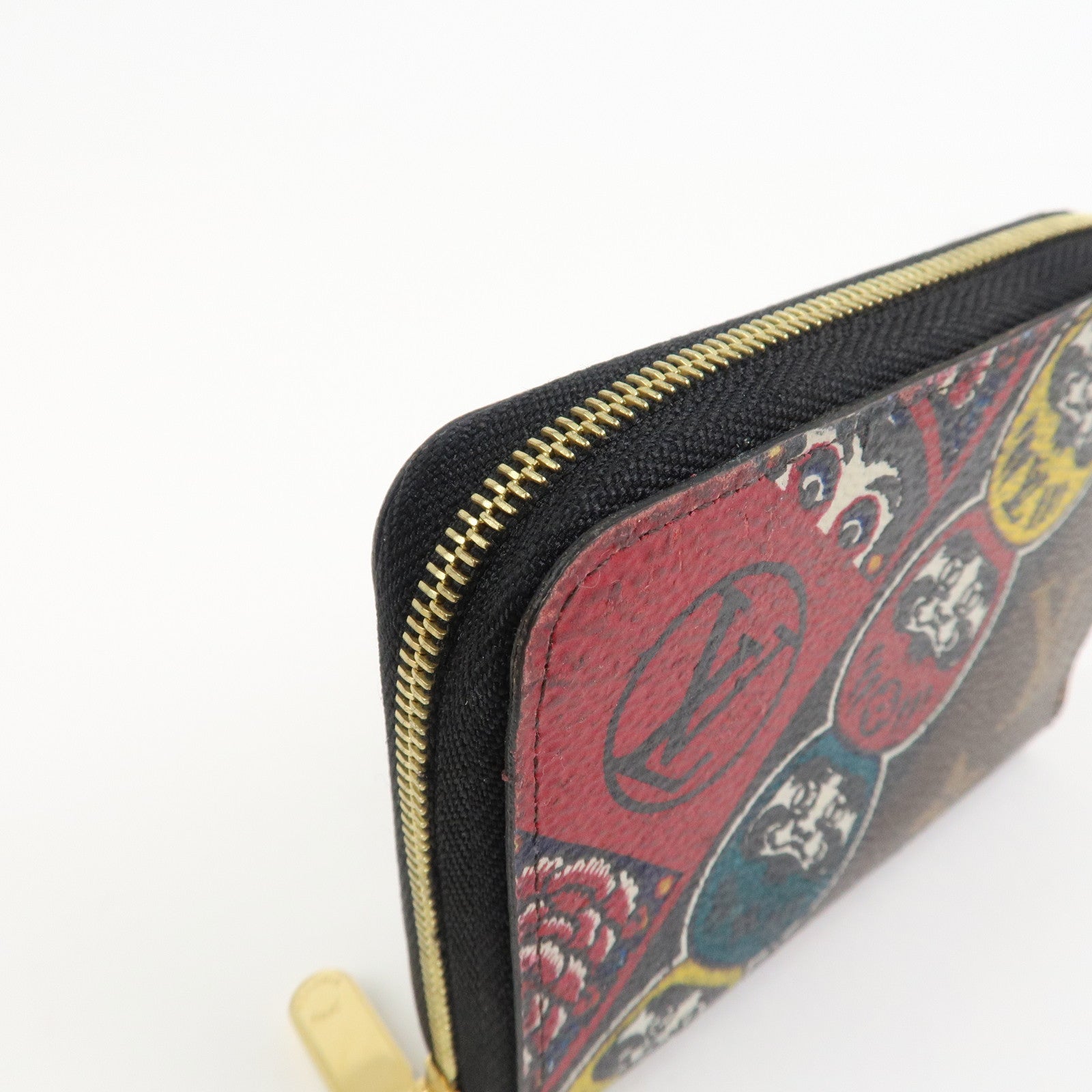Louis Vuitton Monogram Zippy Round Coin Purse Kansai Yamamoto Brown M67250