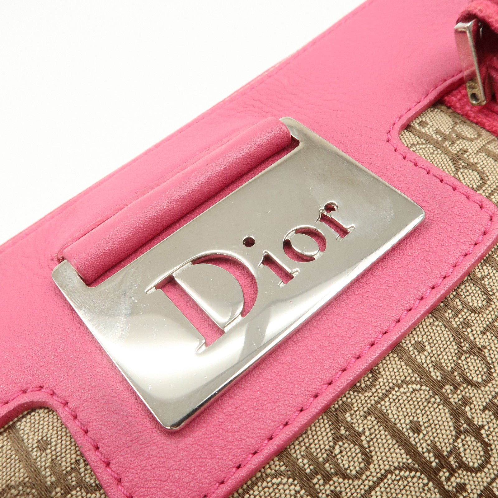 Christian Dior Trotter Street Chic Mini Boston Bag Beige Pink