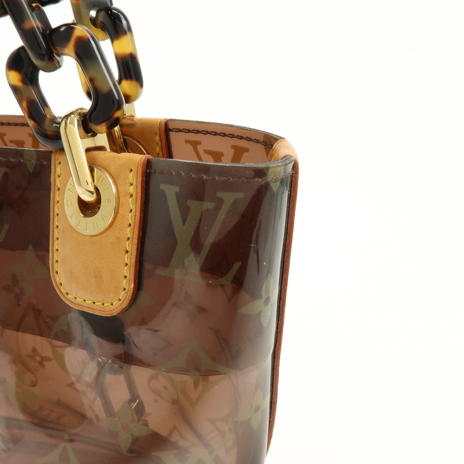 Louis Vuitton Monogram Cabas Ambre PM Tote Bag Clear Brown M92502