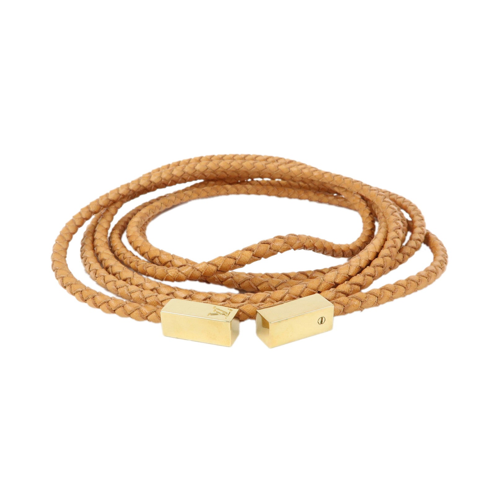 Louis Vuitton Ceinture VVN Tresse Leather Belt Natural M67302