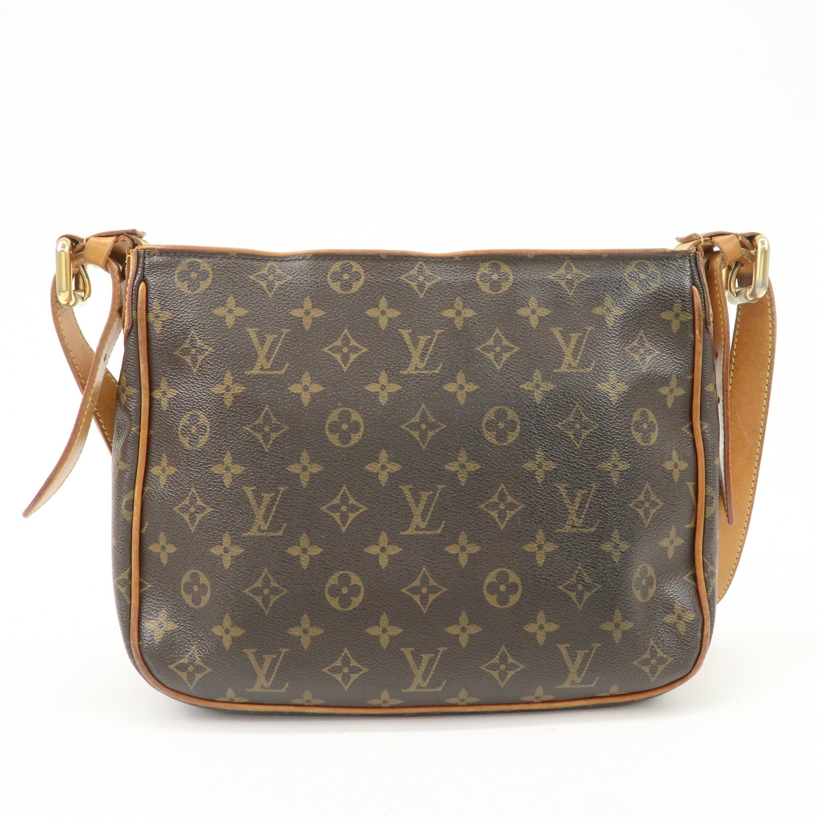 Louis Vuitton Monogram Hudson GM Shoulder Bag Brown M40045 Used