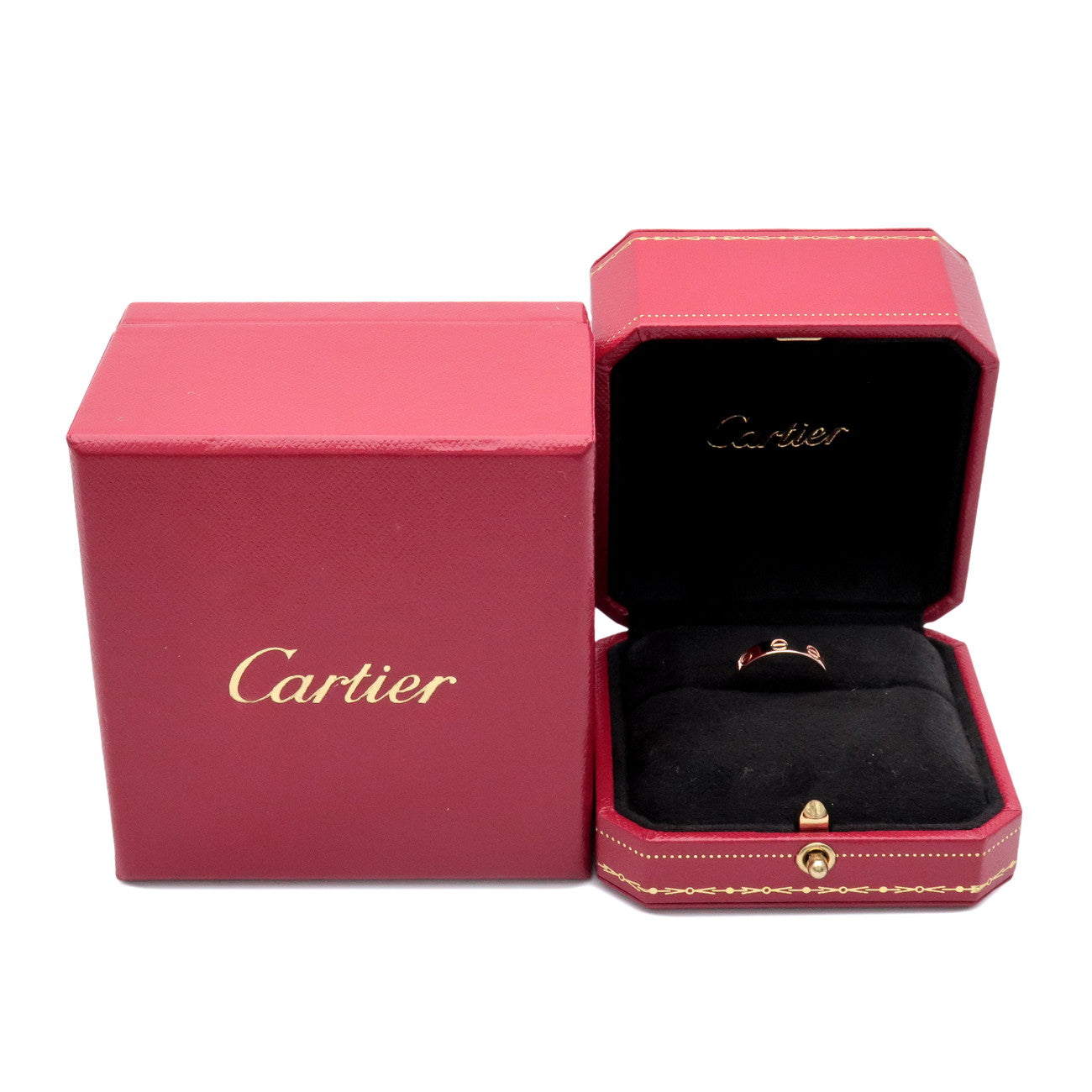 Cartier Mini Love Ring K18 750PG Rose Gold #48 US4.5 EU48 HK9.5
