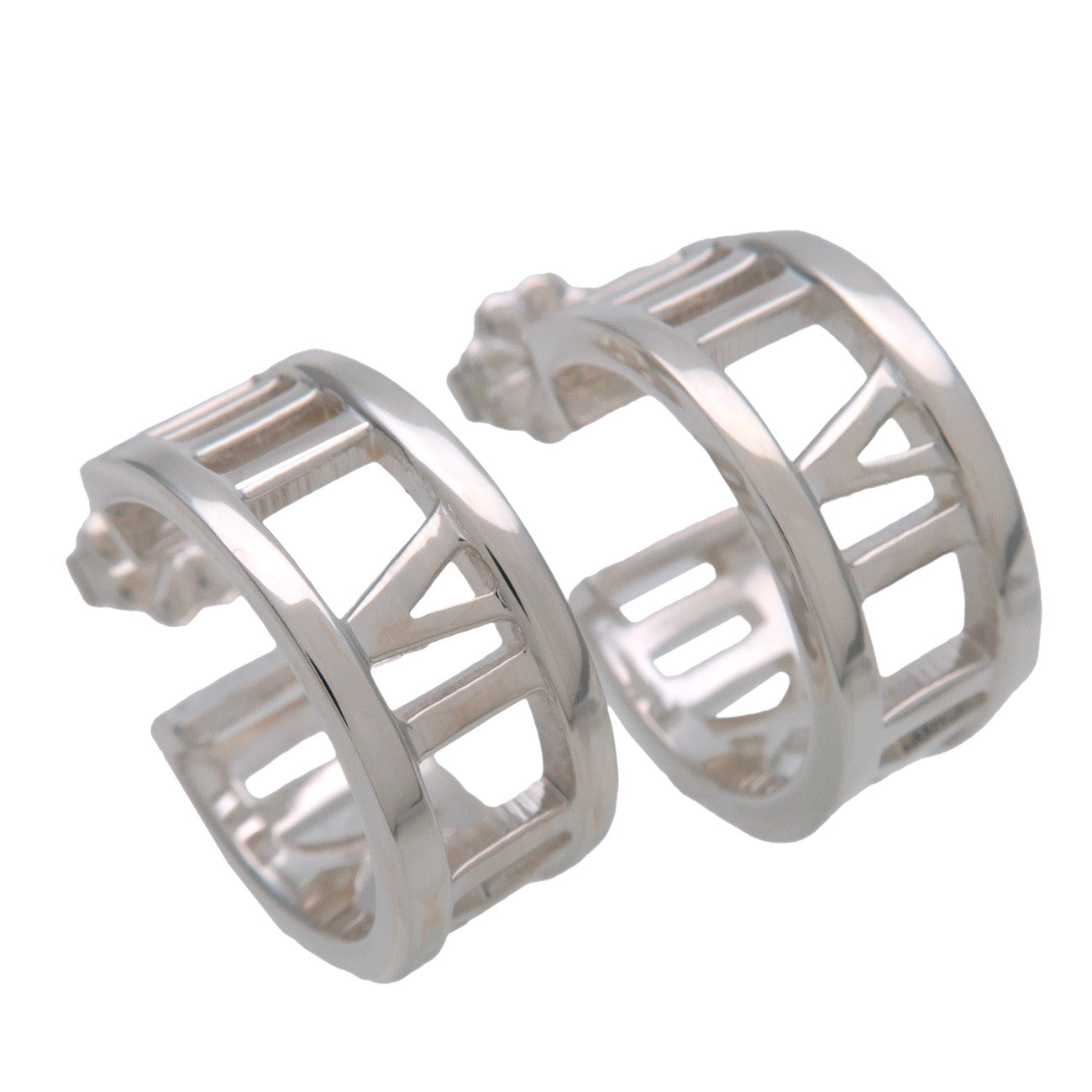 Tiffany & Co Atlas Hoop Earrings SV925 Silver