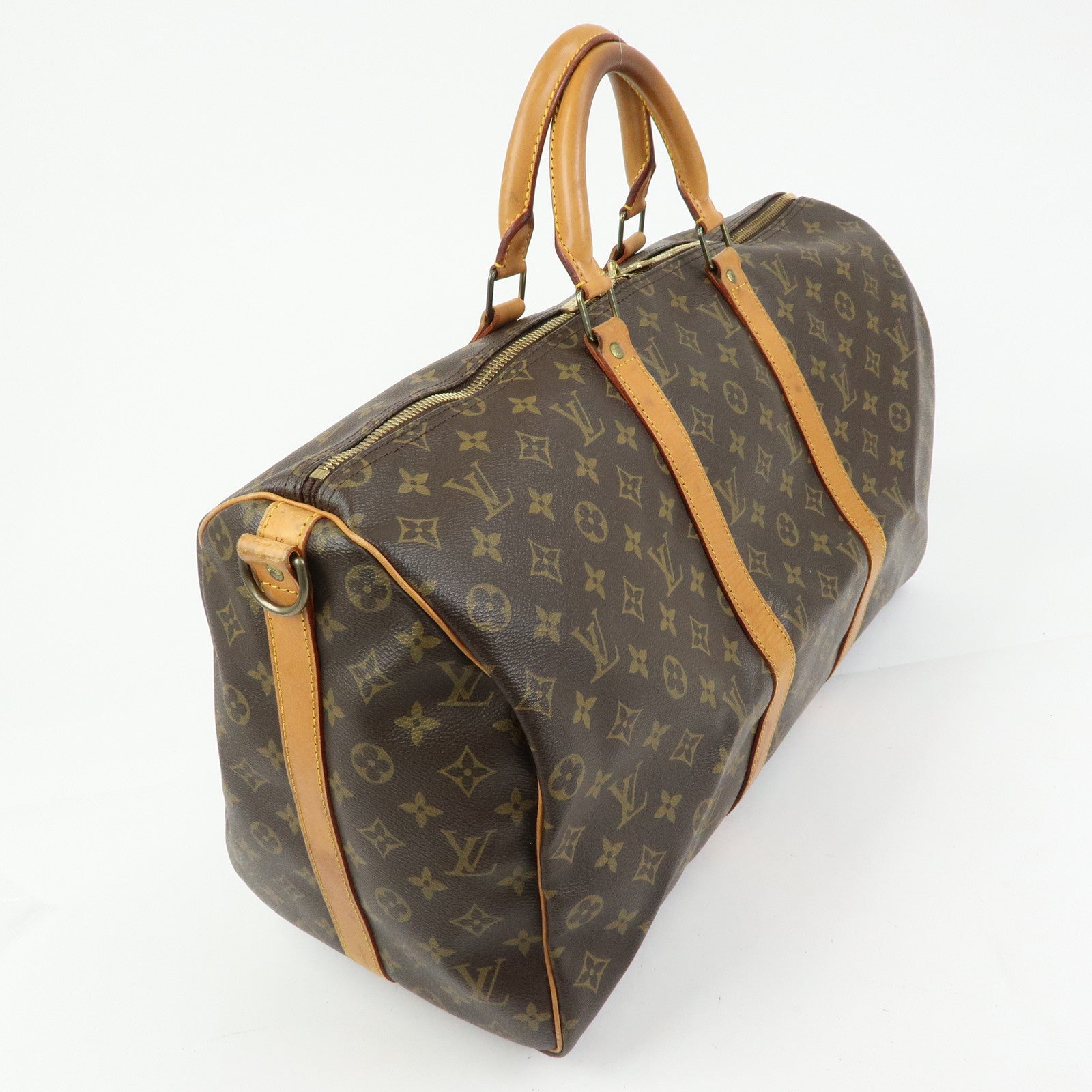 Louis Vuitton Monogram Keep All Bandouliere 50 Boston Bag M41416