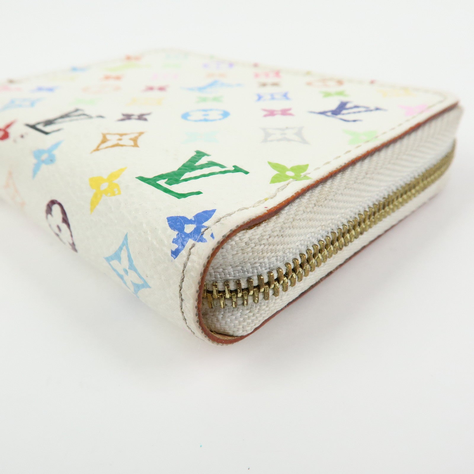 Louis Vuitton Monogram Multicolor Zippy Coin Purse Blanc M66548