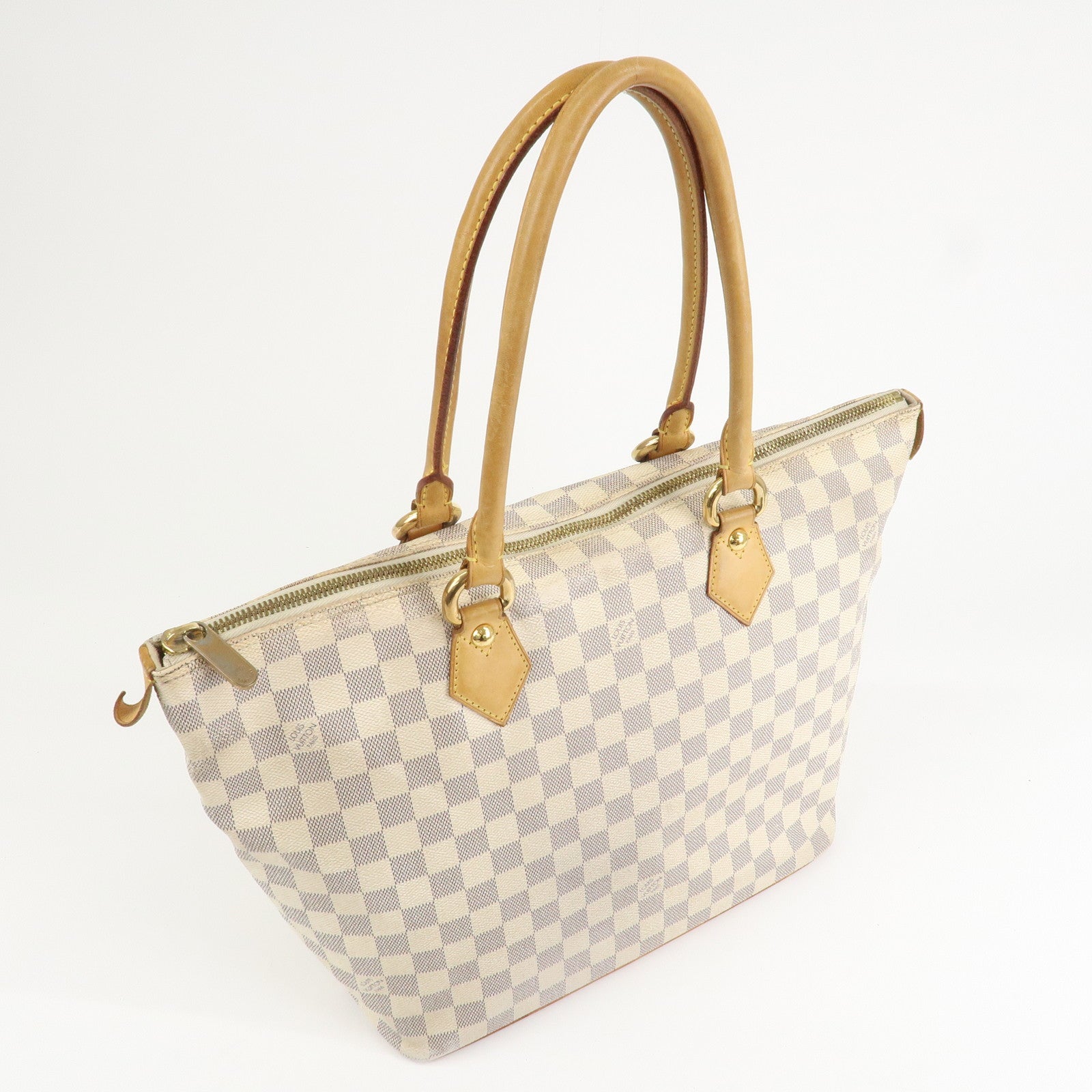 Louis Vuitton Damier Azur Saleya PM Tote Bag Hand Bag N51186