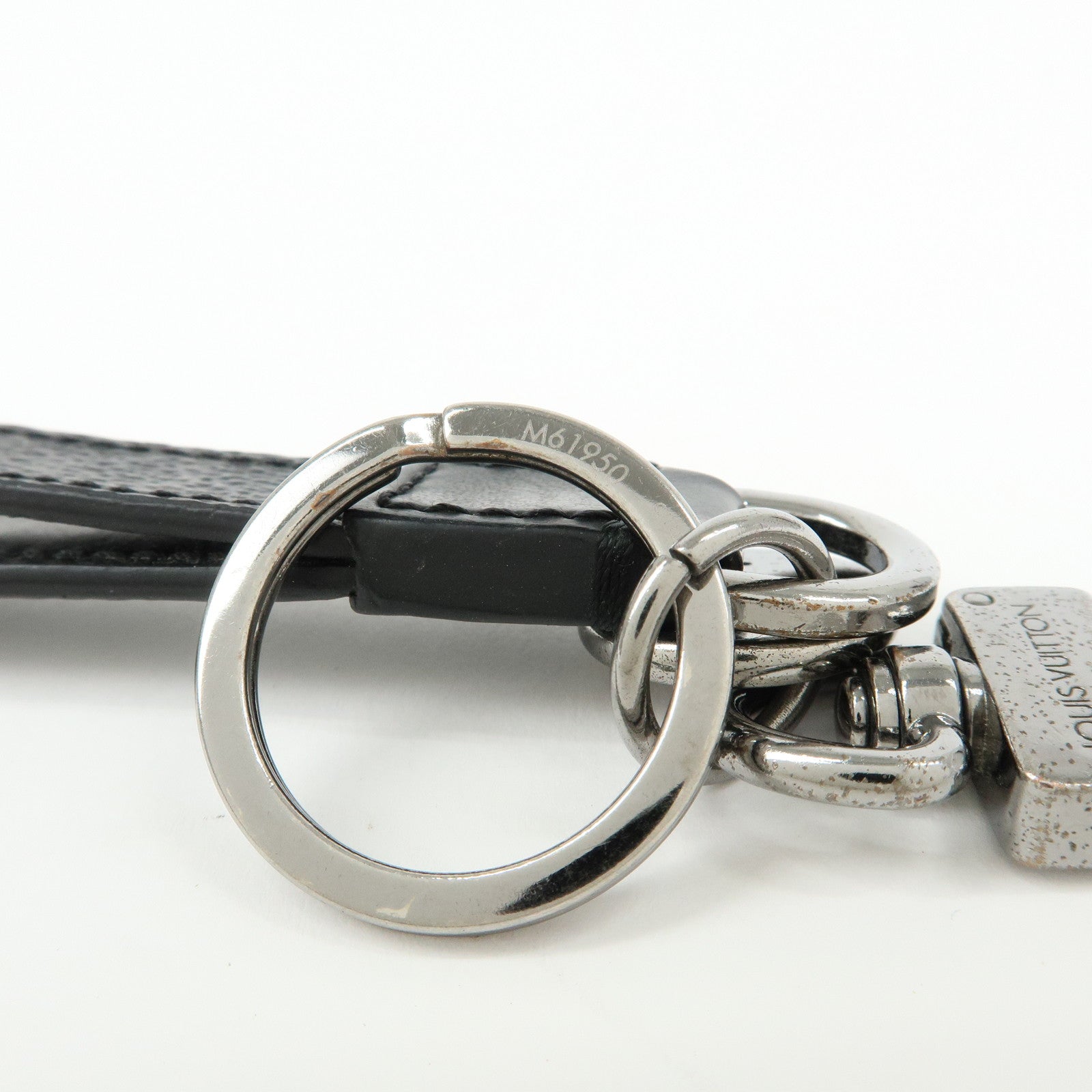 Louis Vuitton Monogram Eclipse Porte Cles Dragonne Key Chain M61950