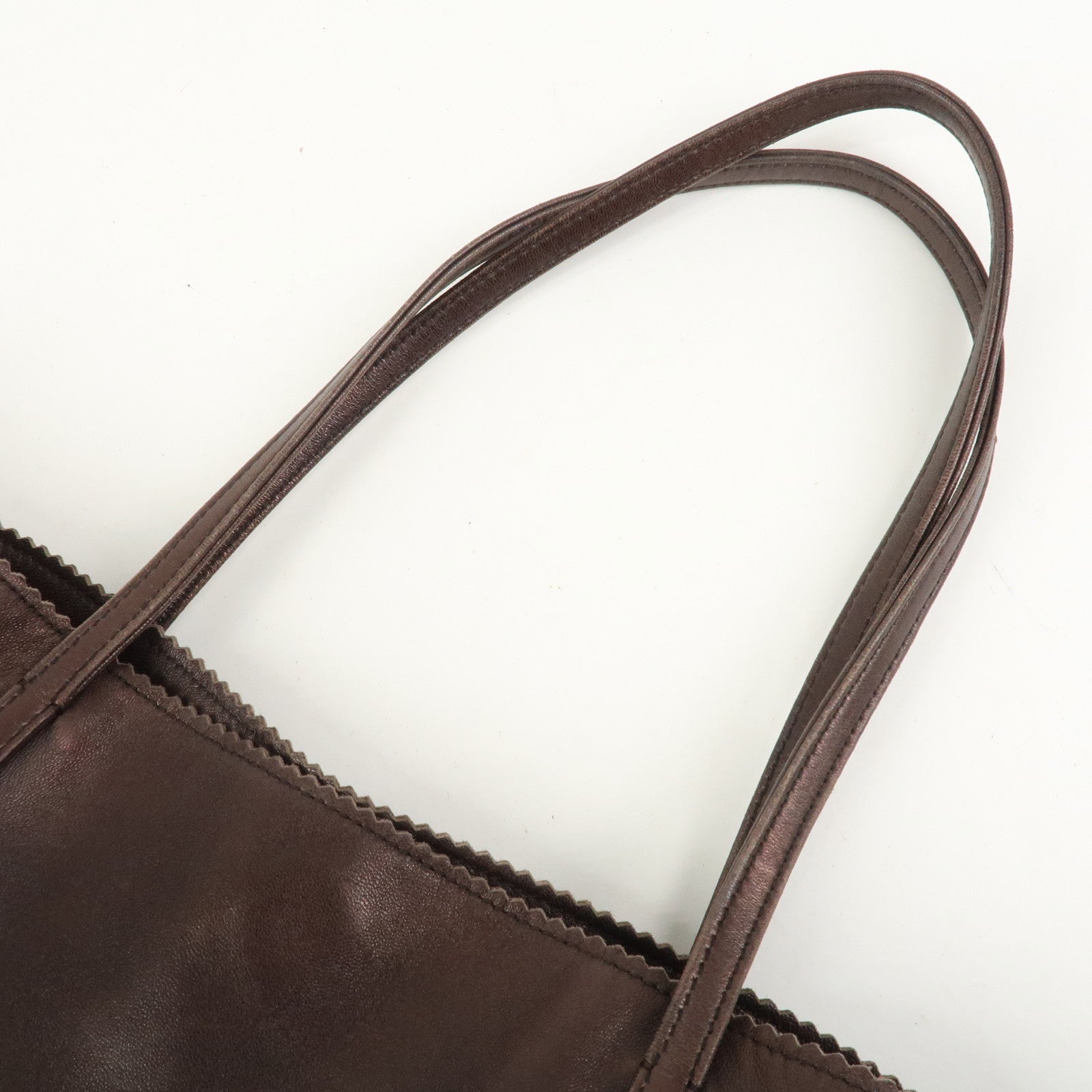 LOEWE Anagram Nappa Leather Aura Tote Bag Shoulder Bag Brown