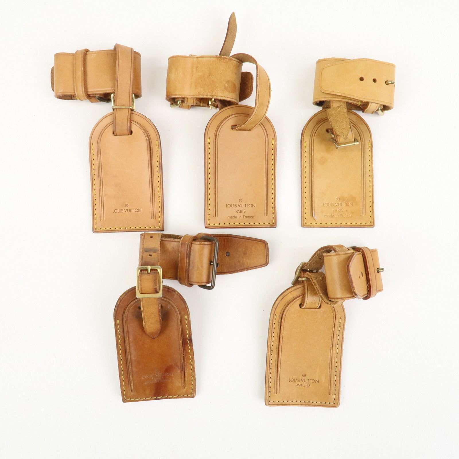 Louis Vuitton Set Of 20 Leather Name Tag & Poignet