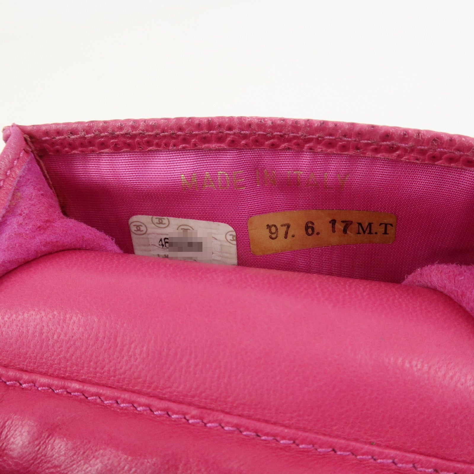 CHANEL COCO Mark Caviarskin Small Shoulder Bag Phone Bag Pink Gold