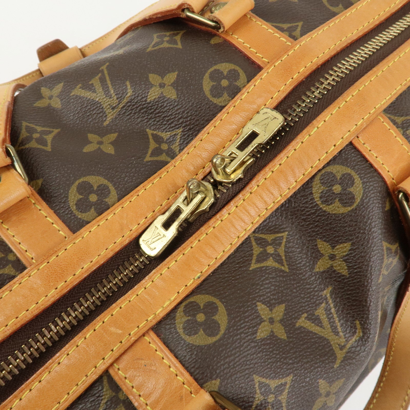 Louis Vuitton Monogram Sac Souple 35 Boston Bag Brown M41626