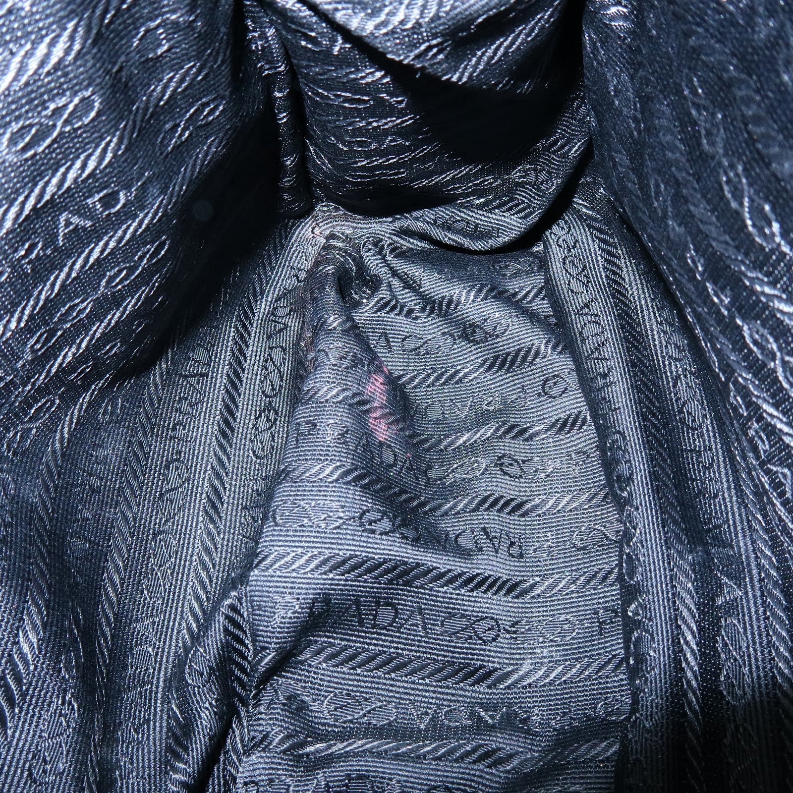 PRADA Leather Shoulder Bag Hand Bag Black