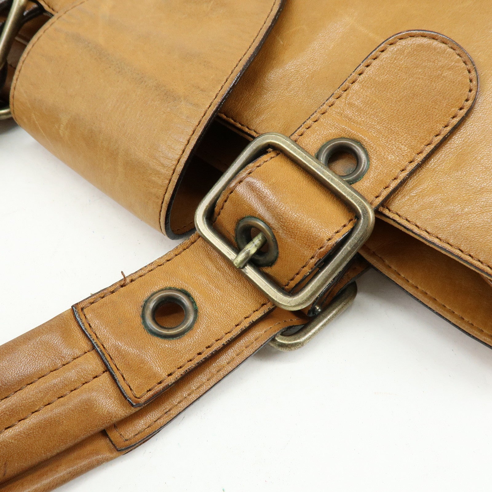 Chloe Maroquinerie Leather Tote Bag Shoulder Bag Hand Bag Brown