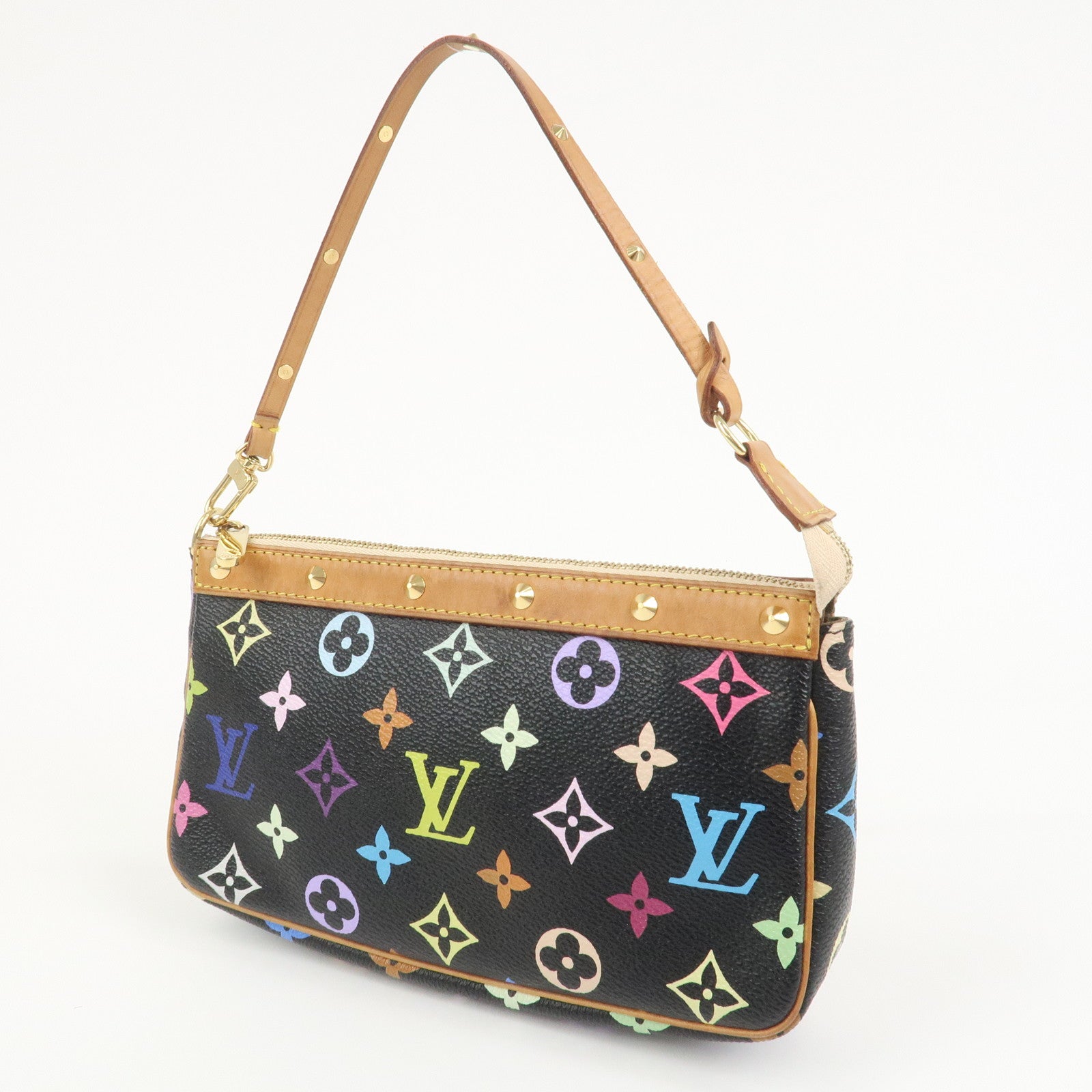 Louis Vuitton Monogram Pochette Accessoires Multicolor Noir M92648